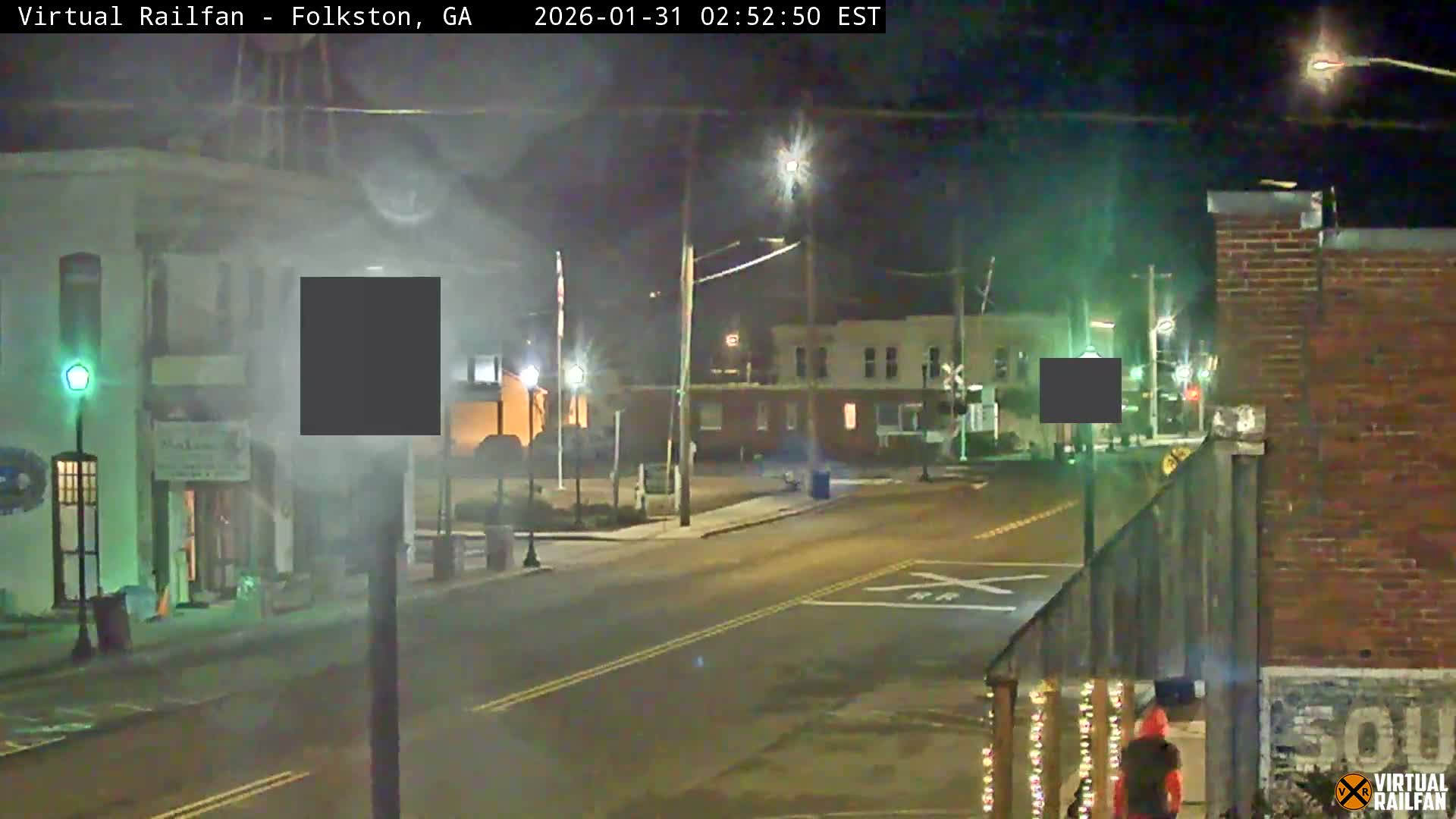 Folkston Railway - W Martin st. Junction Live Cam - Folkston, Charlton, Georgia, USA 