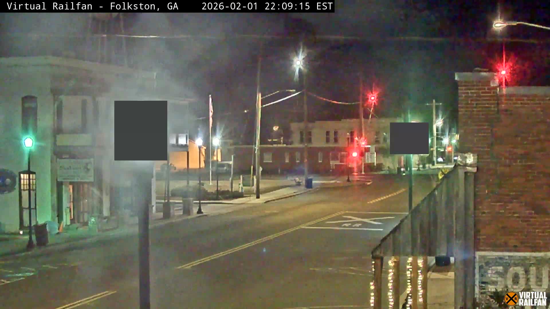 Folkston Railway - W Martin st. Junction Live Cam - Folkston, Charlton, Georgia, USA 