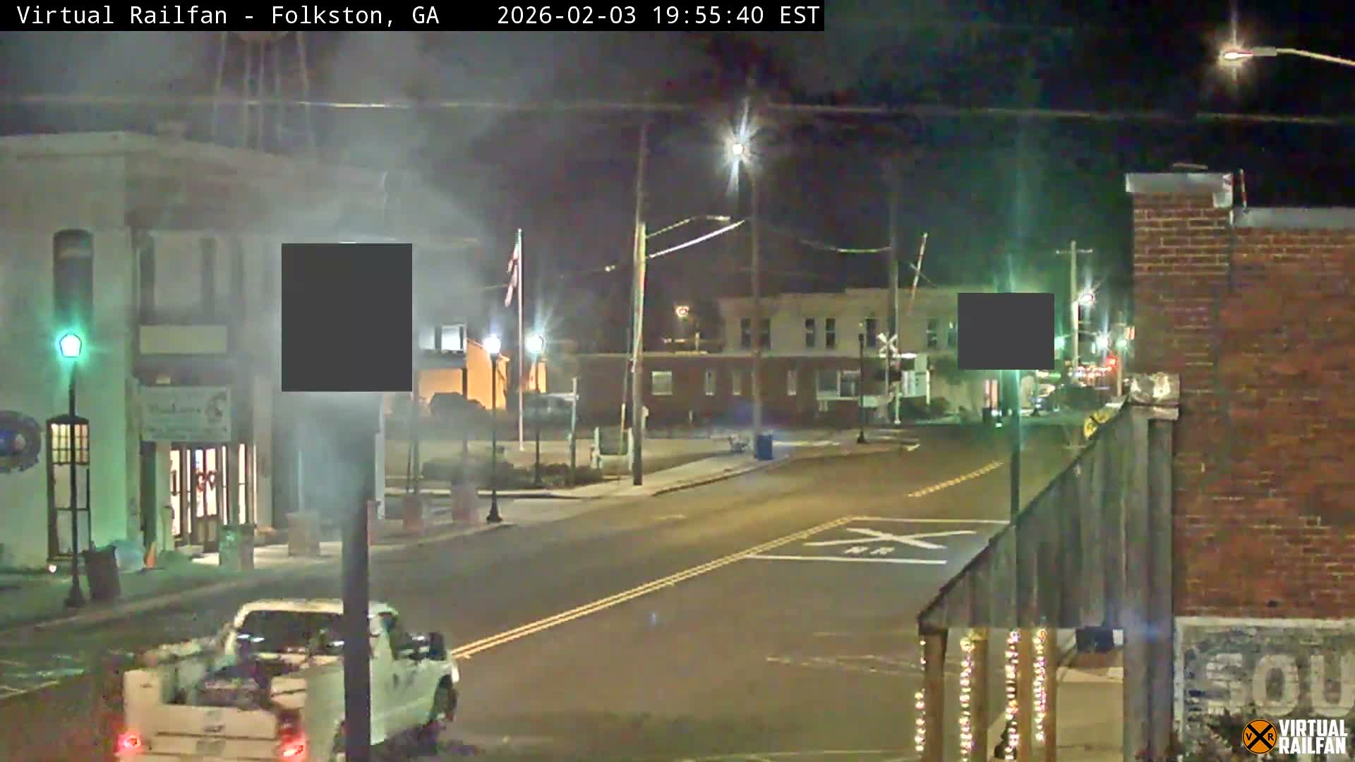Folkston Railway - W Martin st. Junction Live Cam - Folkston, Charlton, Georgia, USA 