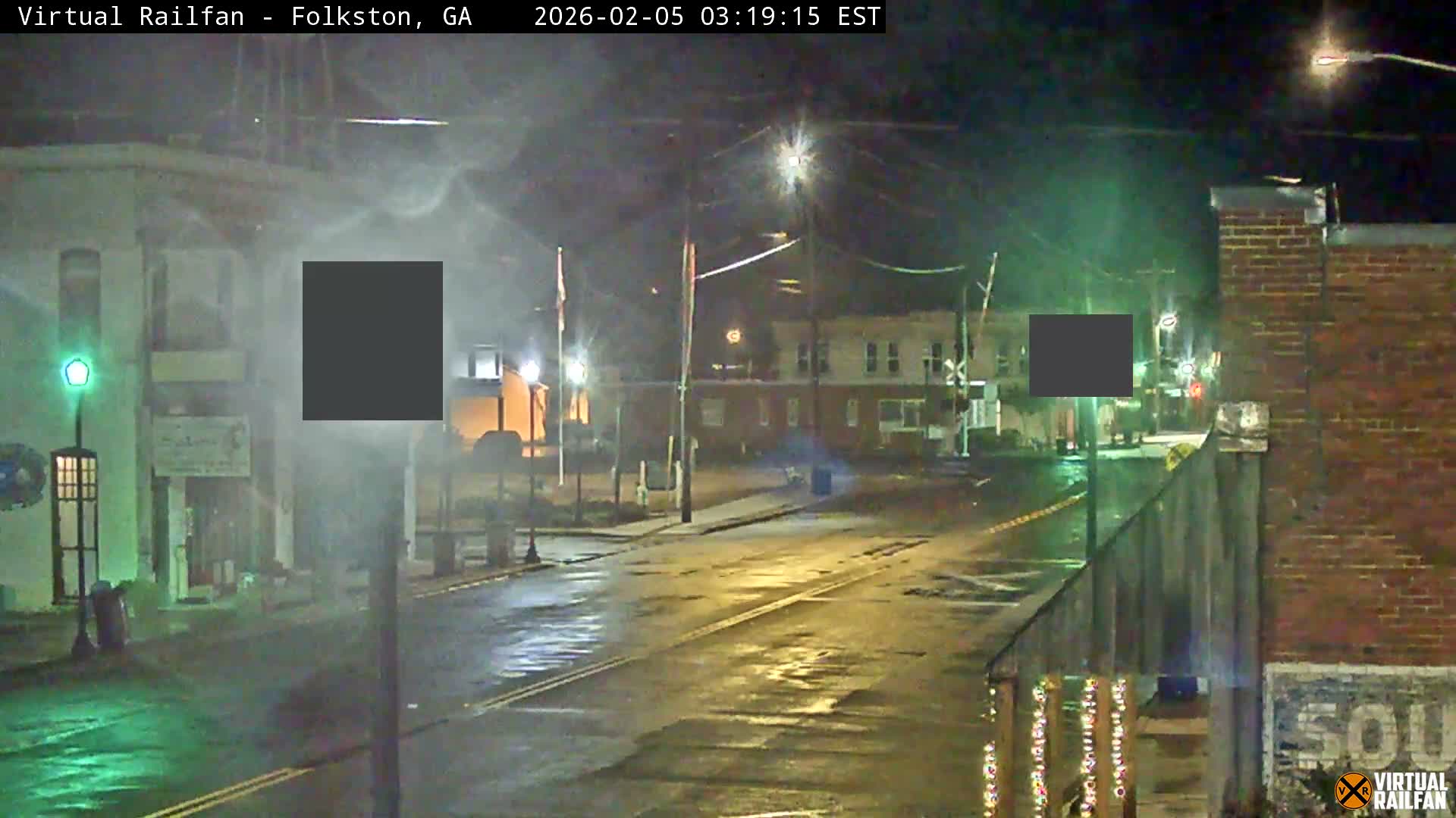 Folkston Railway - W Martin st. Junction Live Cam - Folkston, Charlton, Georgia, USA 
