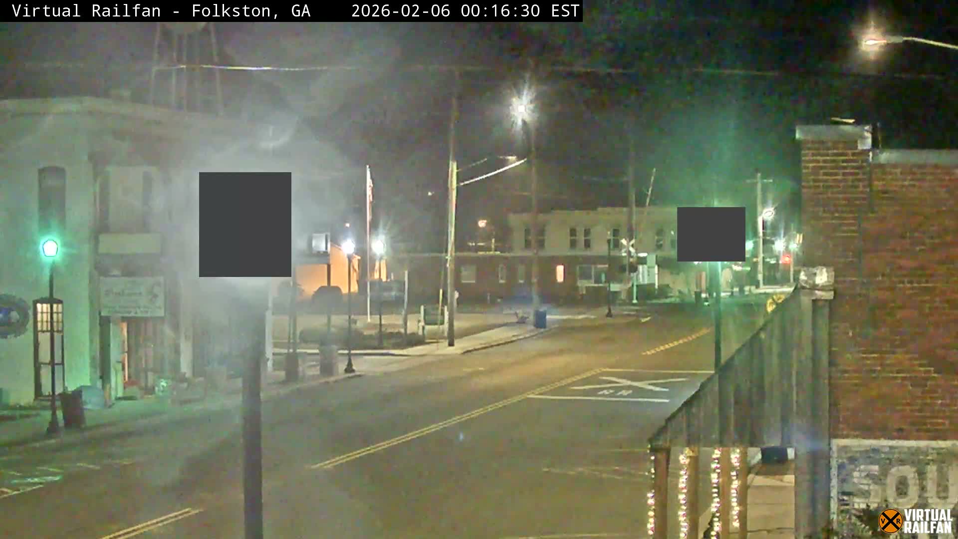 Folkston Railway - W Martin st. Junction Live Cam - Folkston, Charlton, Georgia, USA 
