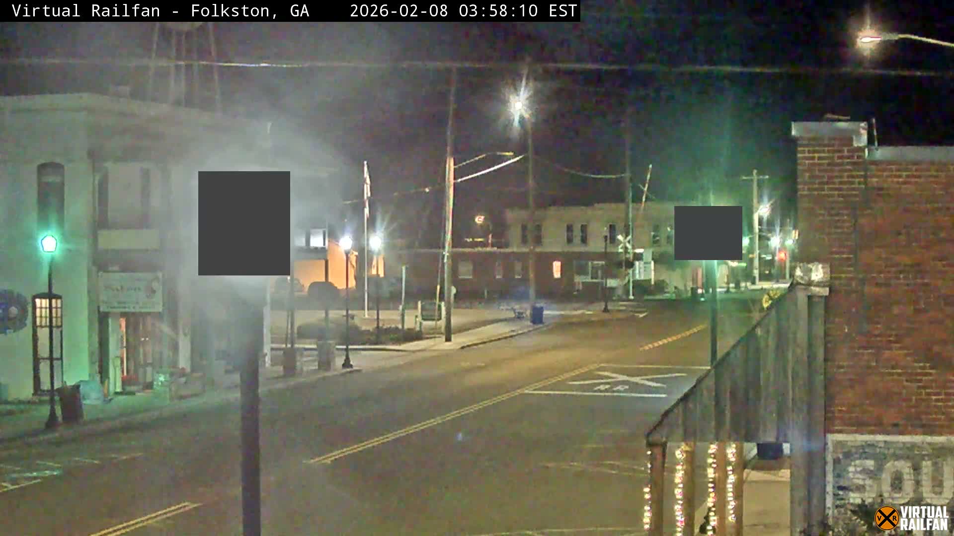 Folkston Railway - W Martin st. Junction Live Cam - Folkston, Charlton, Georgia, USA 