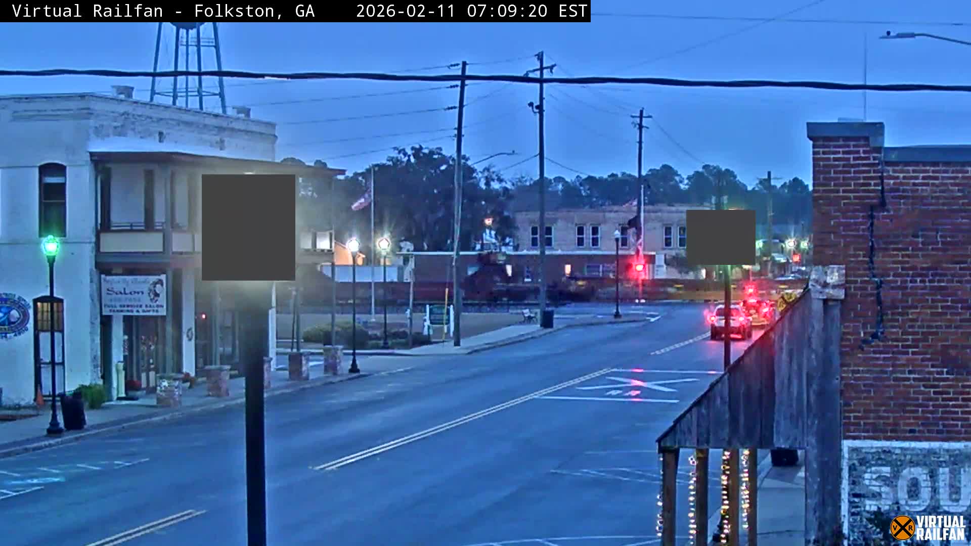 Folkston Railway - W Martin st. Junction Live Cam - Folkston, Charlton, Georgia, USA 