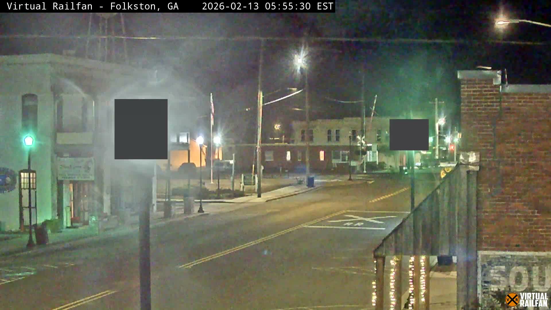 Folkston Railway - W Martin st. Junction Live Cam - Folkston, Charlton, Georgia, USA 