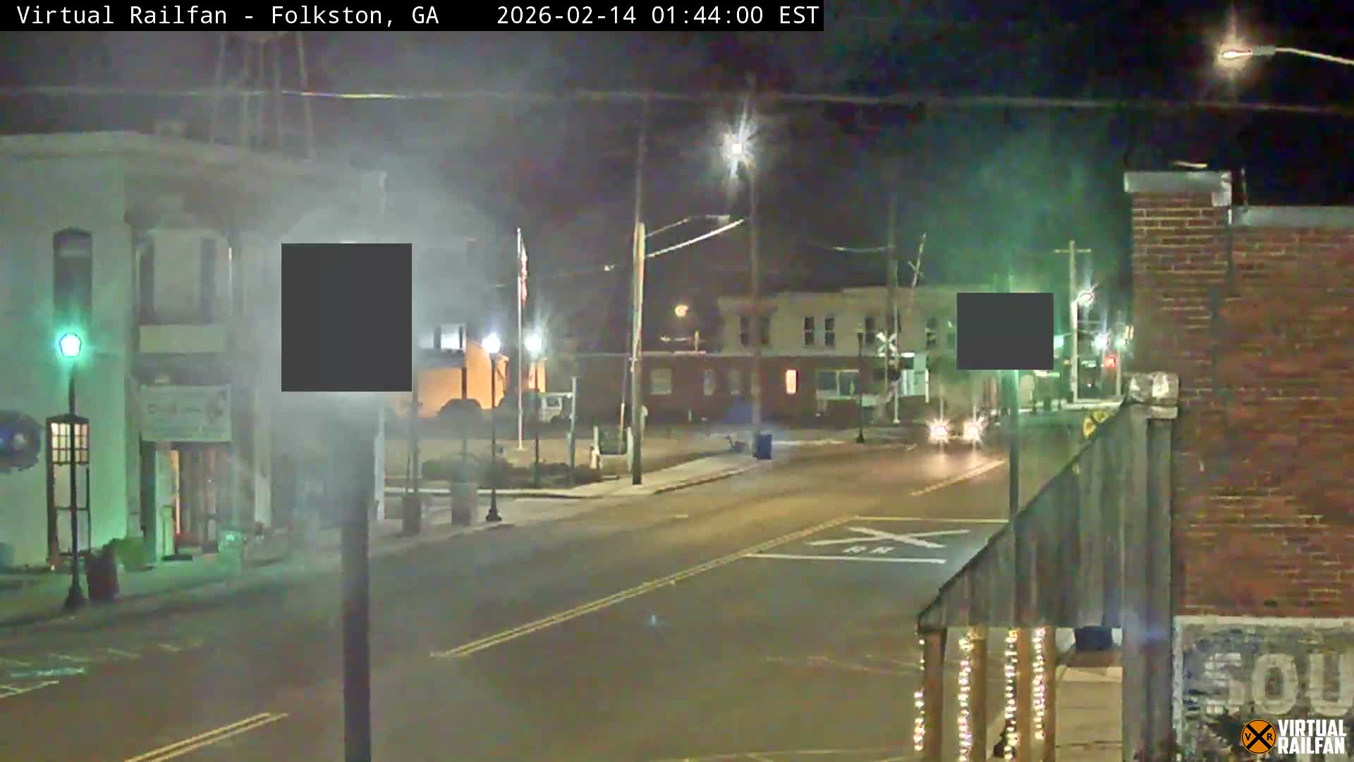 Folkston Railway - W Martin st. Junction Live Cam - Folkston, Charlton, Georgia, USA 