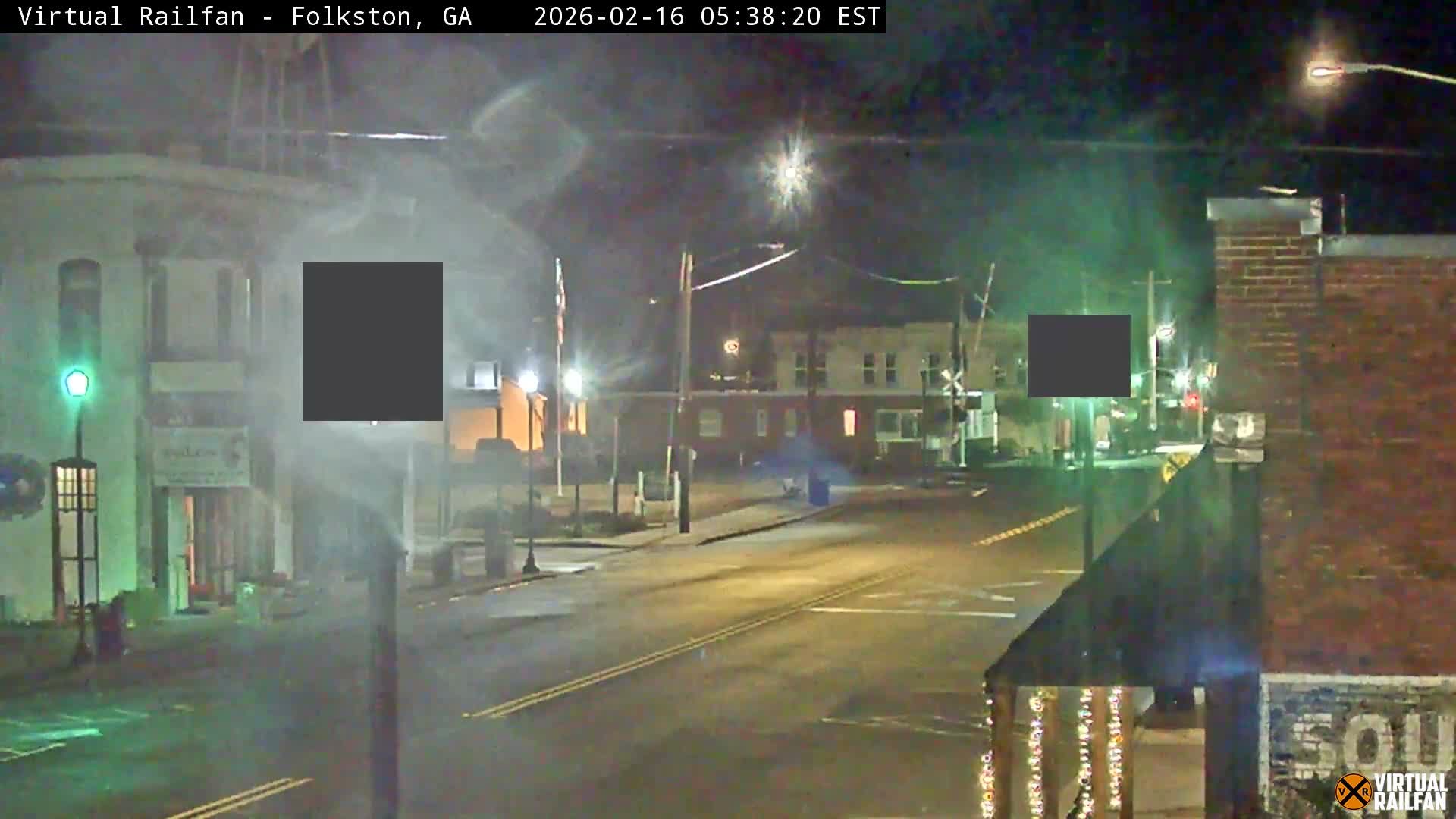 Folkston Railway - W Martin st. Junction Live Cam - Folkston, Charlton, Georgia, USA 