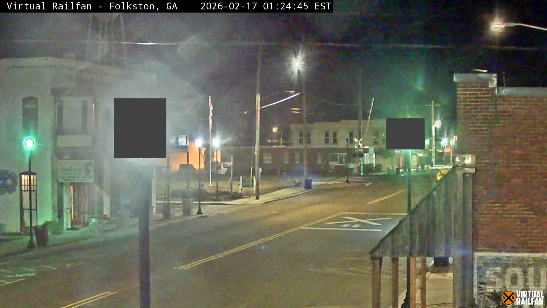 Folkston Railway - W Martin st. Junction Live Cam - Folkston, Charlton, Georgia, USA 