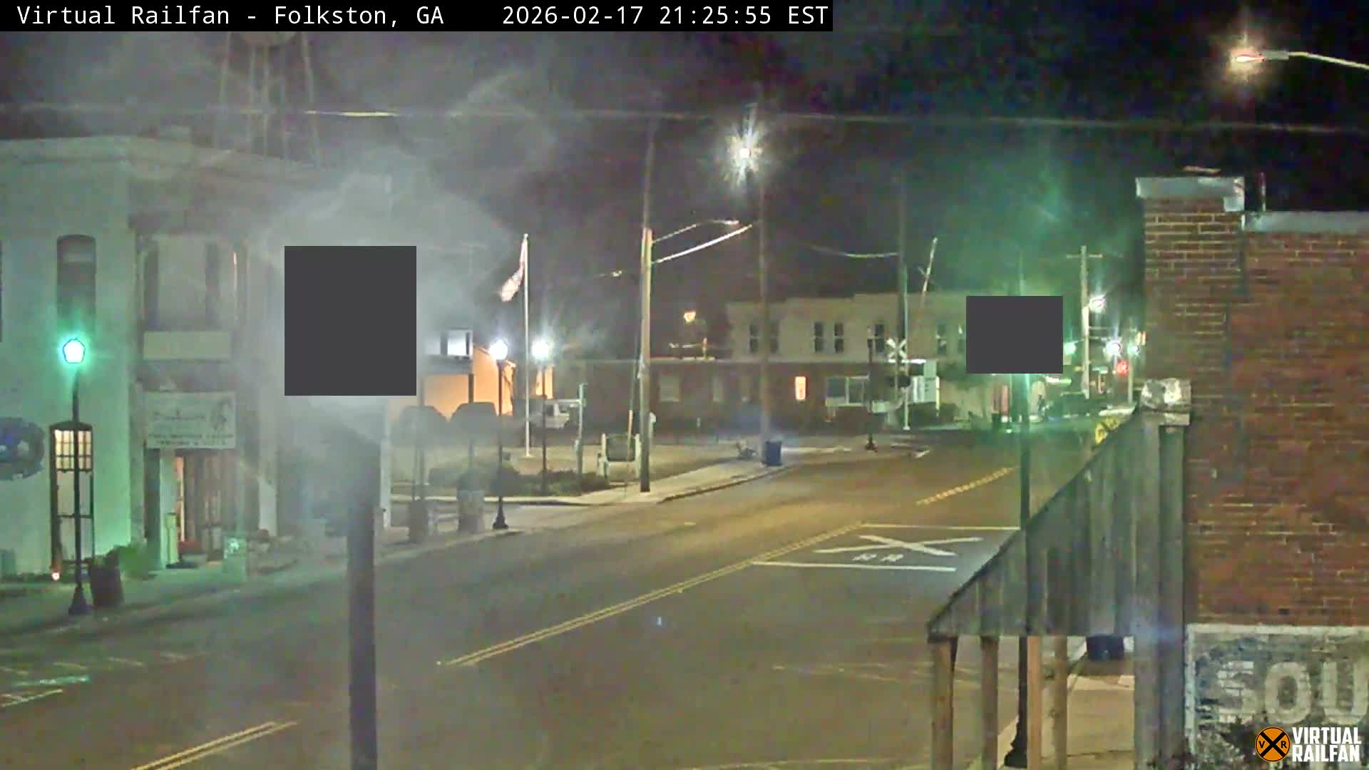 Folkston Railway - W Martin st. Junction Live Cam - Folkston, Charlton, Georgia, USA 