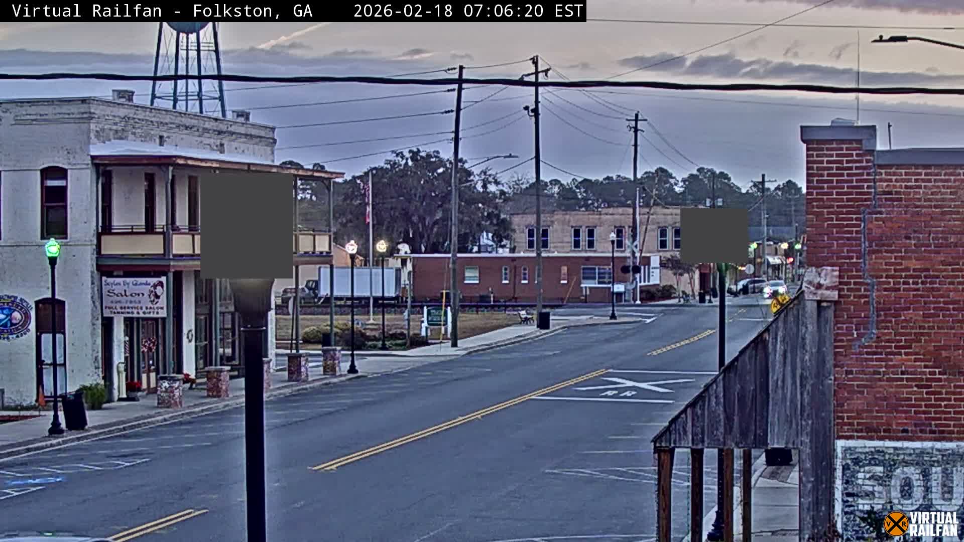Folkston Railway - W Martin st. Junction Live Cam - Folkston, Charlton, Georgia, USA 