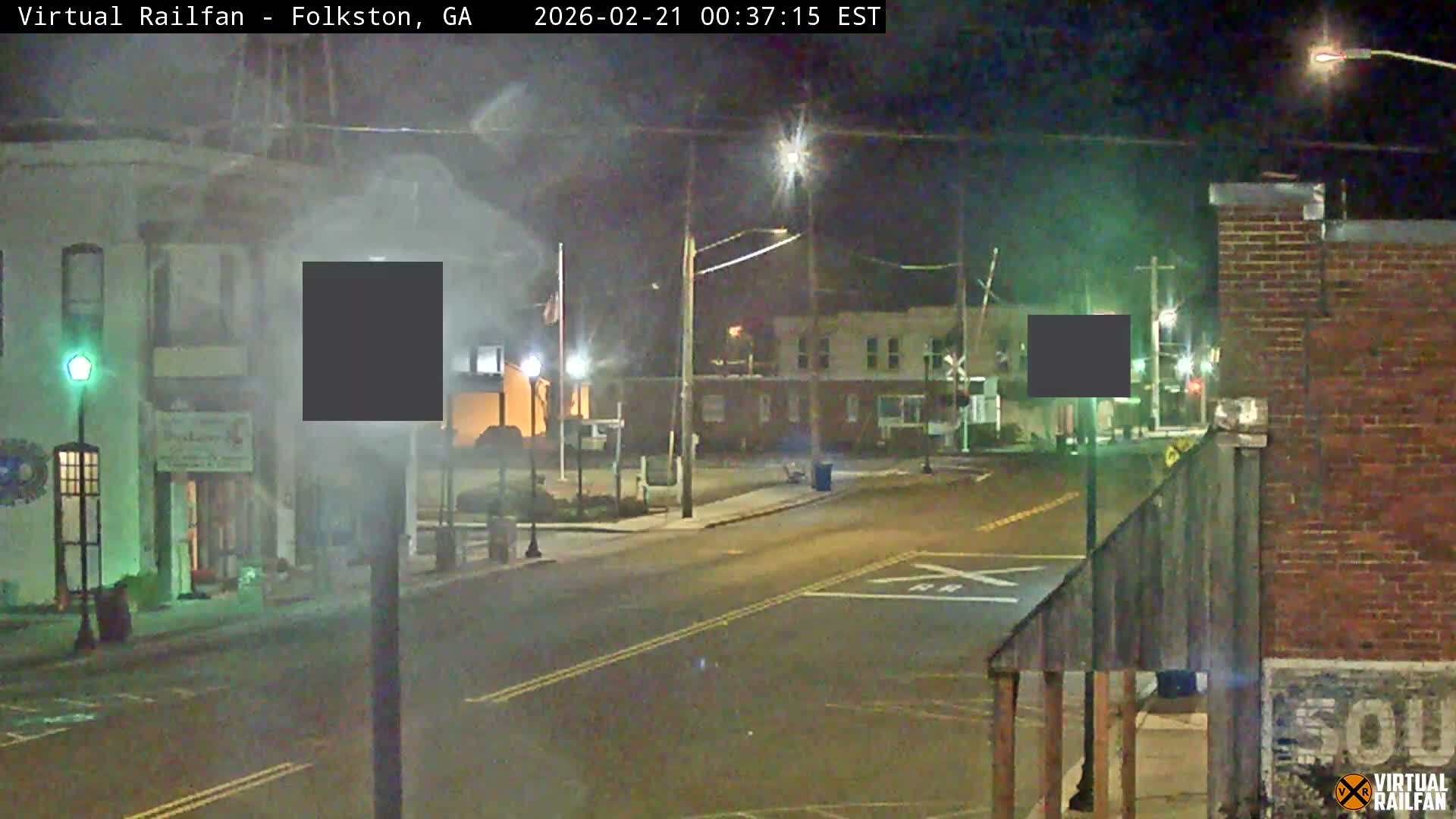 Folkston Railway - W Martin st. Junction Live Cam - Folkston, Charlton, Georgia, USA 