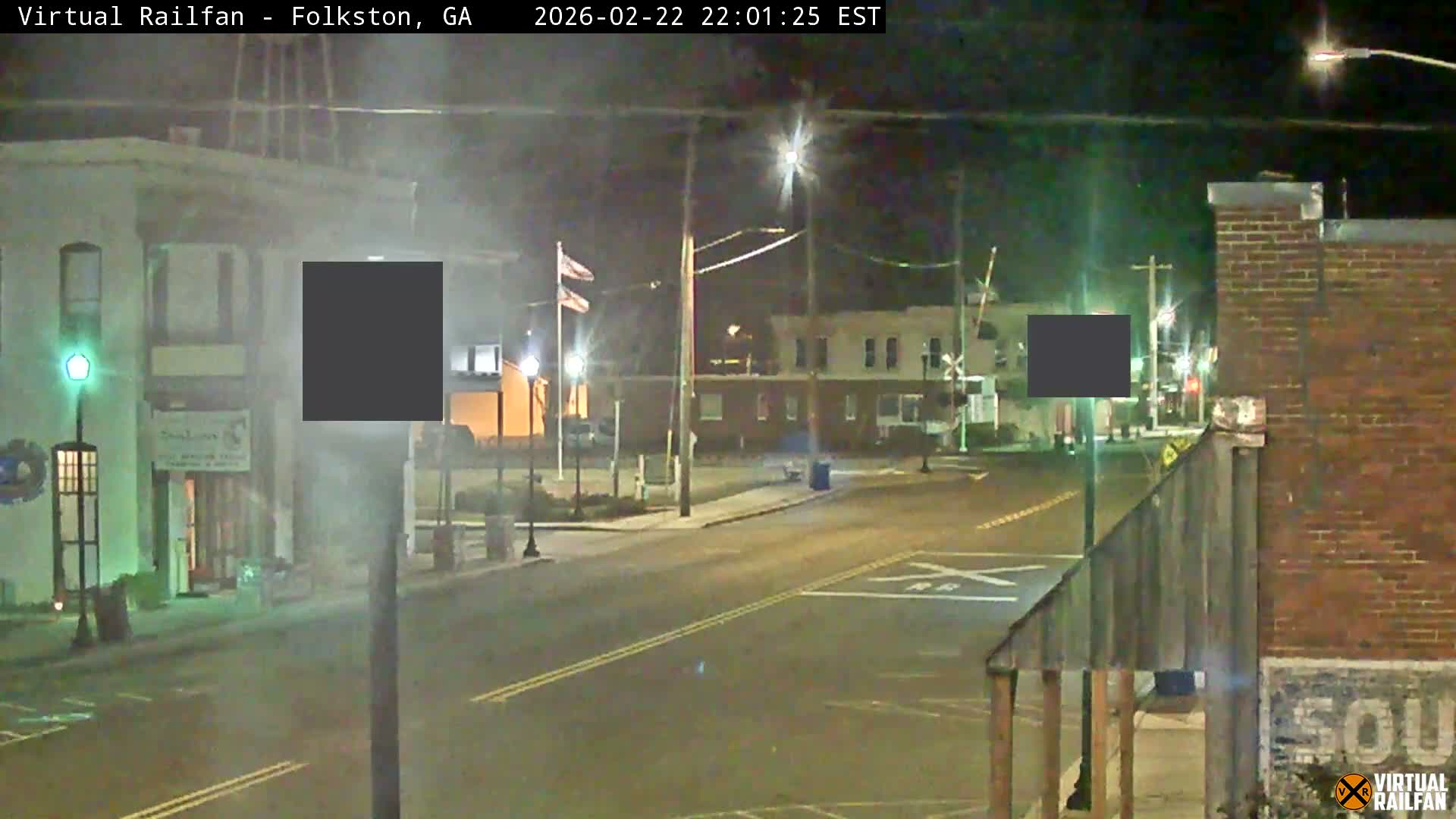 Folkston Railway - W Martin st. Junction Live Cam - Folkston, Charlton, Georgia, USA 