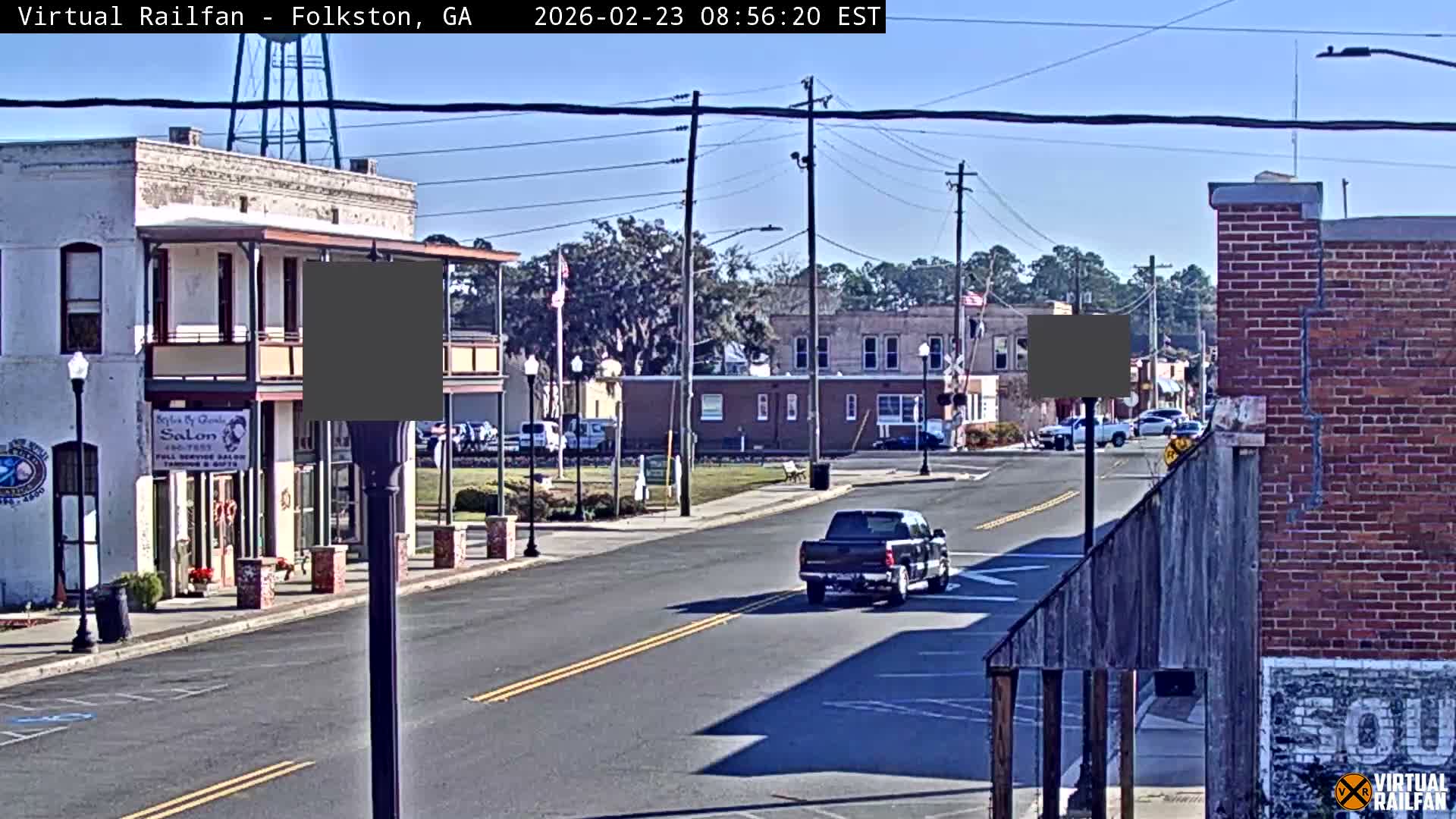 Folkston Railway - W Martin st. Junction Live Cam - Folkston, Charlton, Georgia, USA 