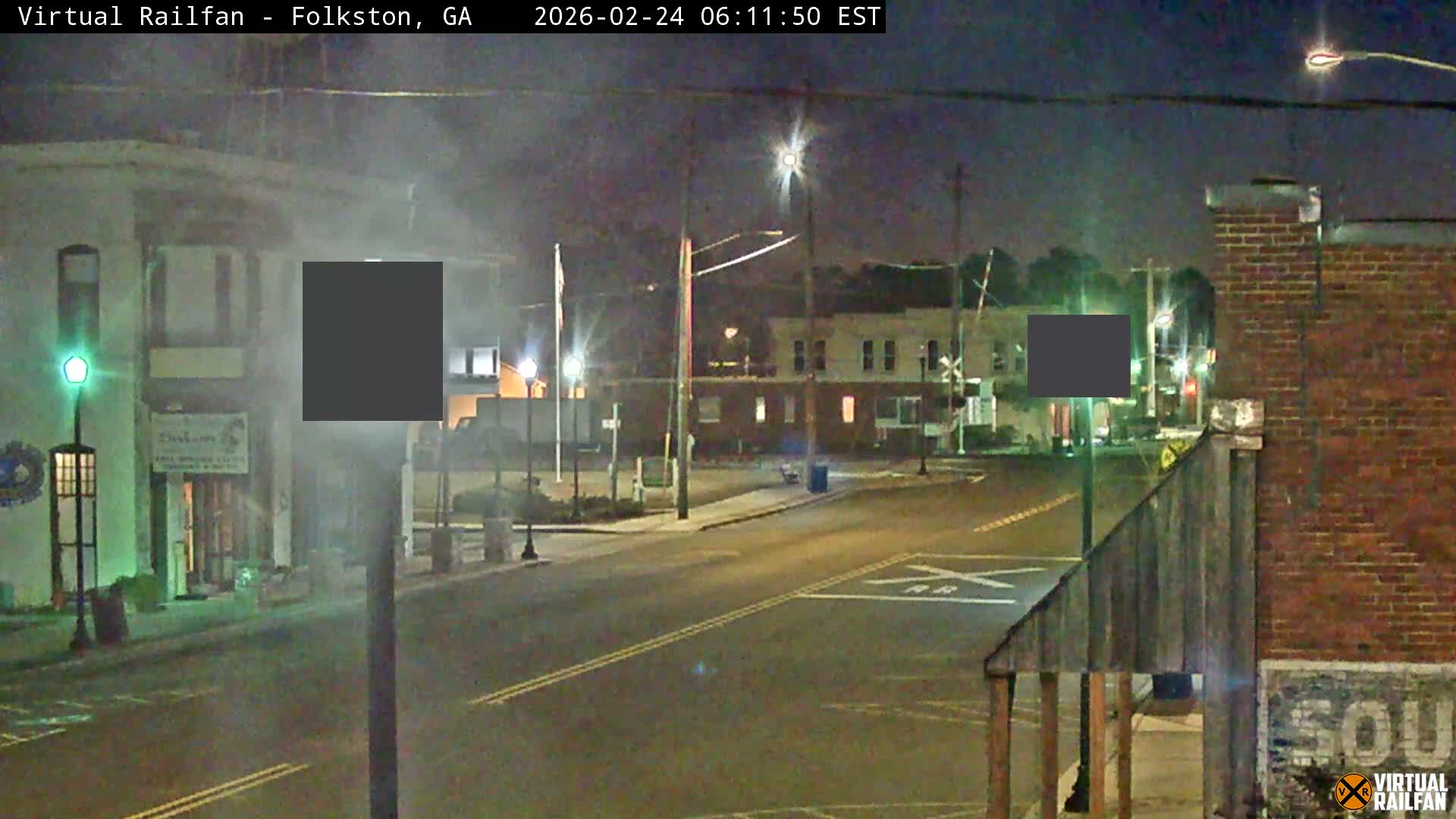 Folkston Railway - W Martin st. Junction Live Cam - Folkston, Charlton, Georgia, USA 