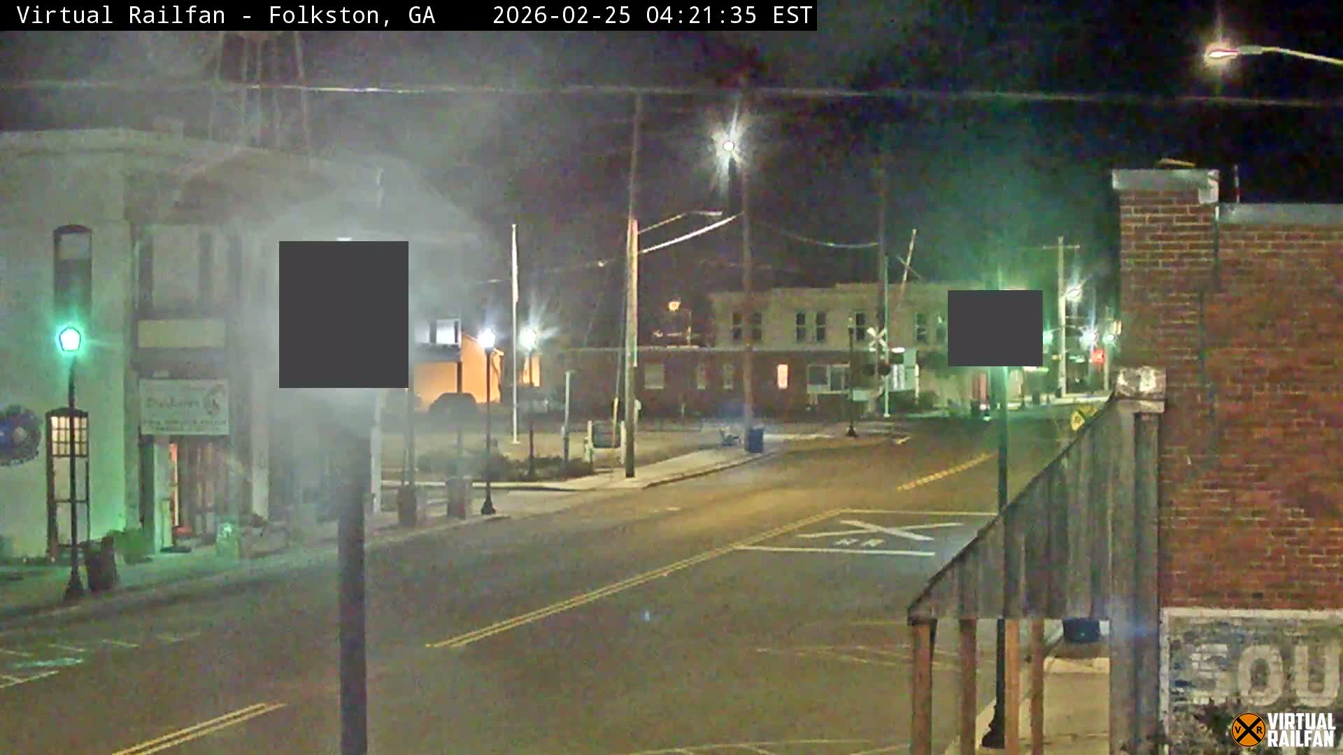 Folkston Railway - W Martin st. Junction Live Cam - Folkston, Charlton, Georgia, USA 