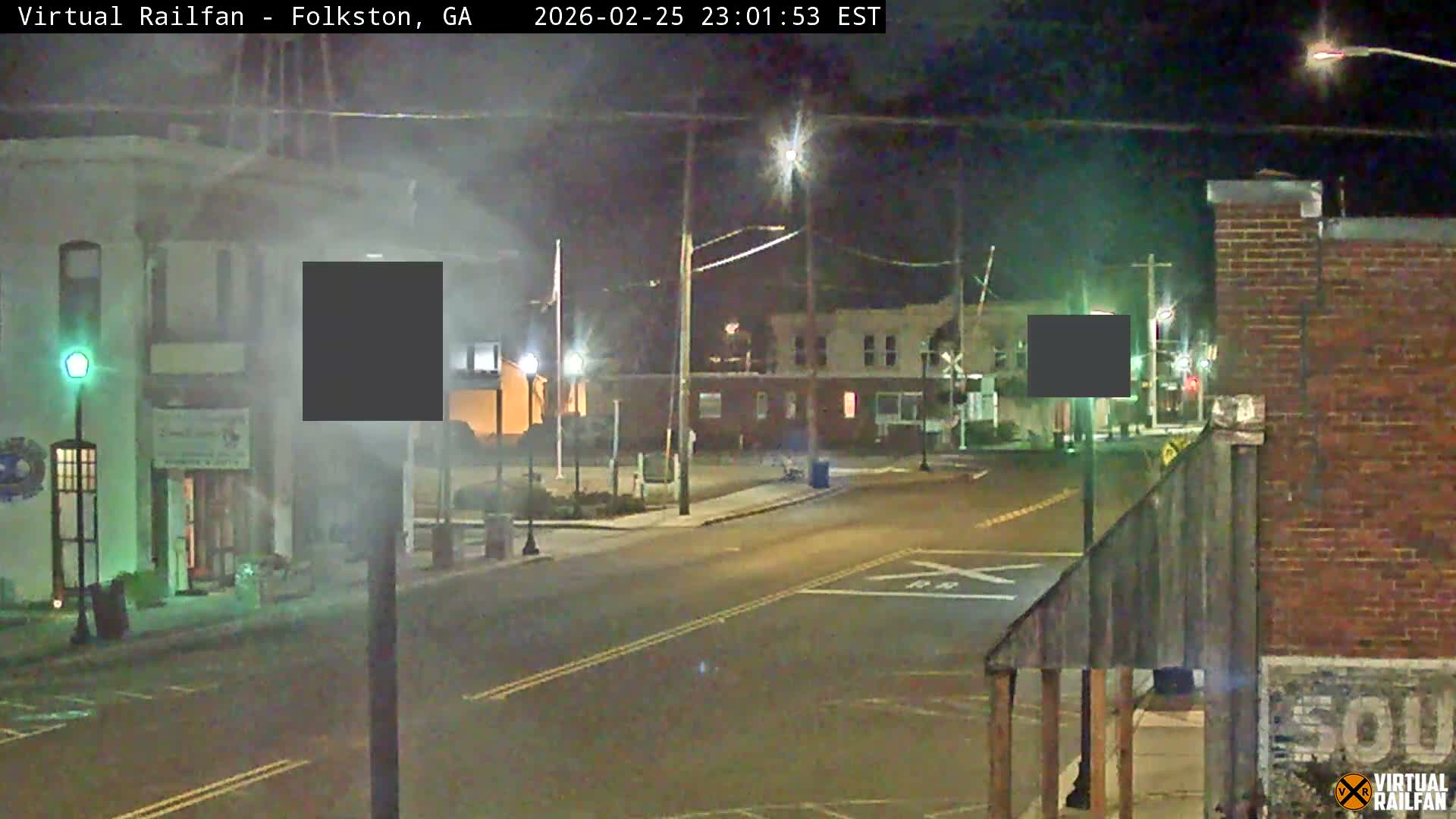 Folkston Railway - W Martin st. Junction Live Cam - Folkston, Charlton, Georgia, USA 