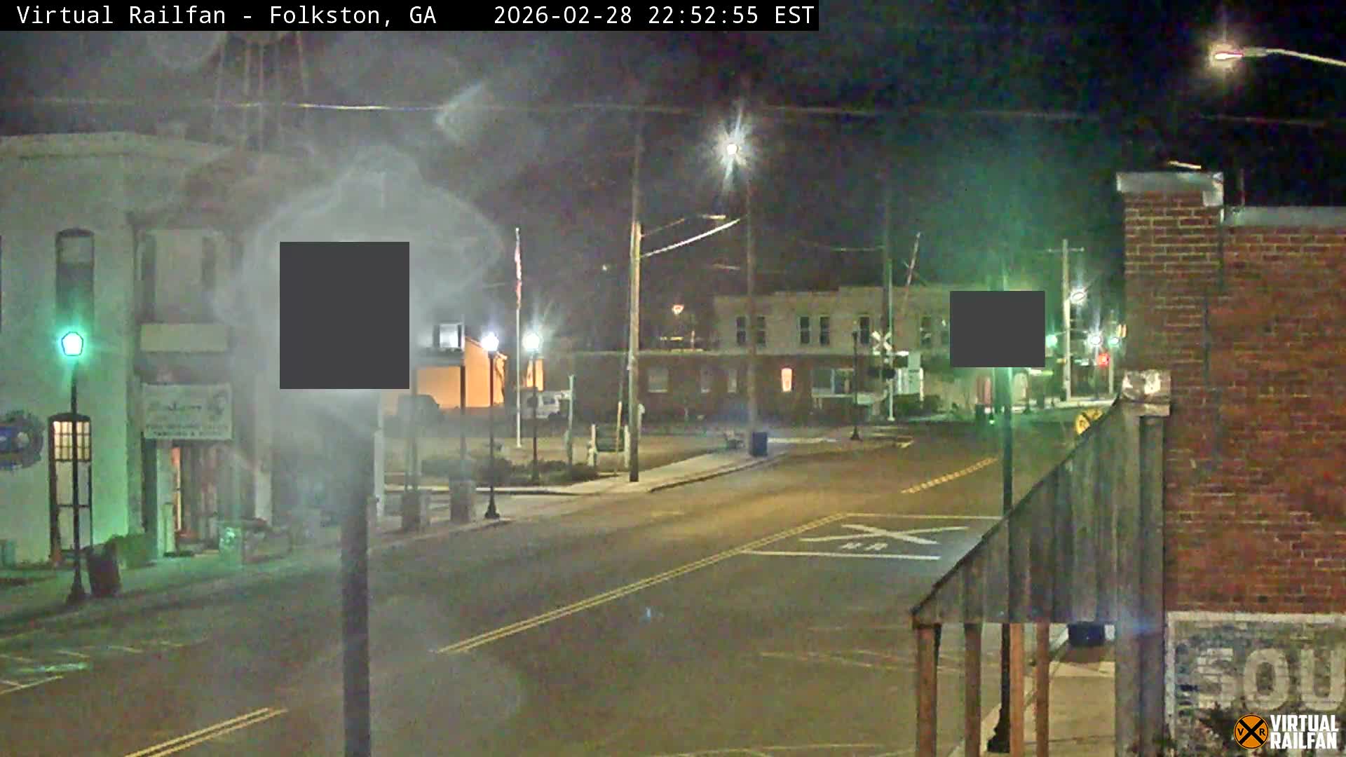 Folkston Railway - W Martin st. Junction Live Cam - Folkston, Charlton, Georgia, USA 