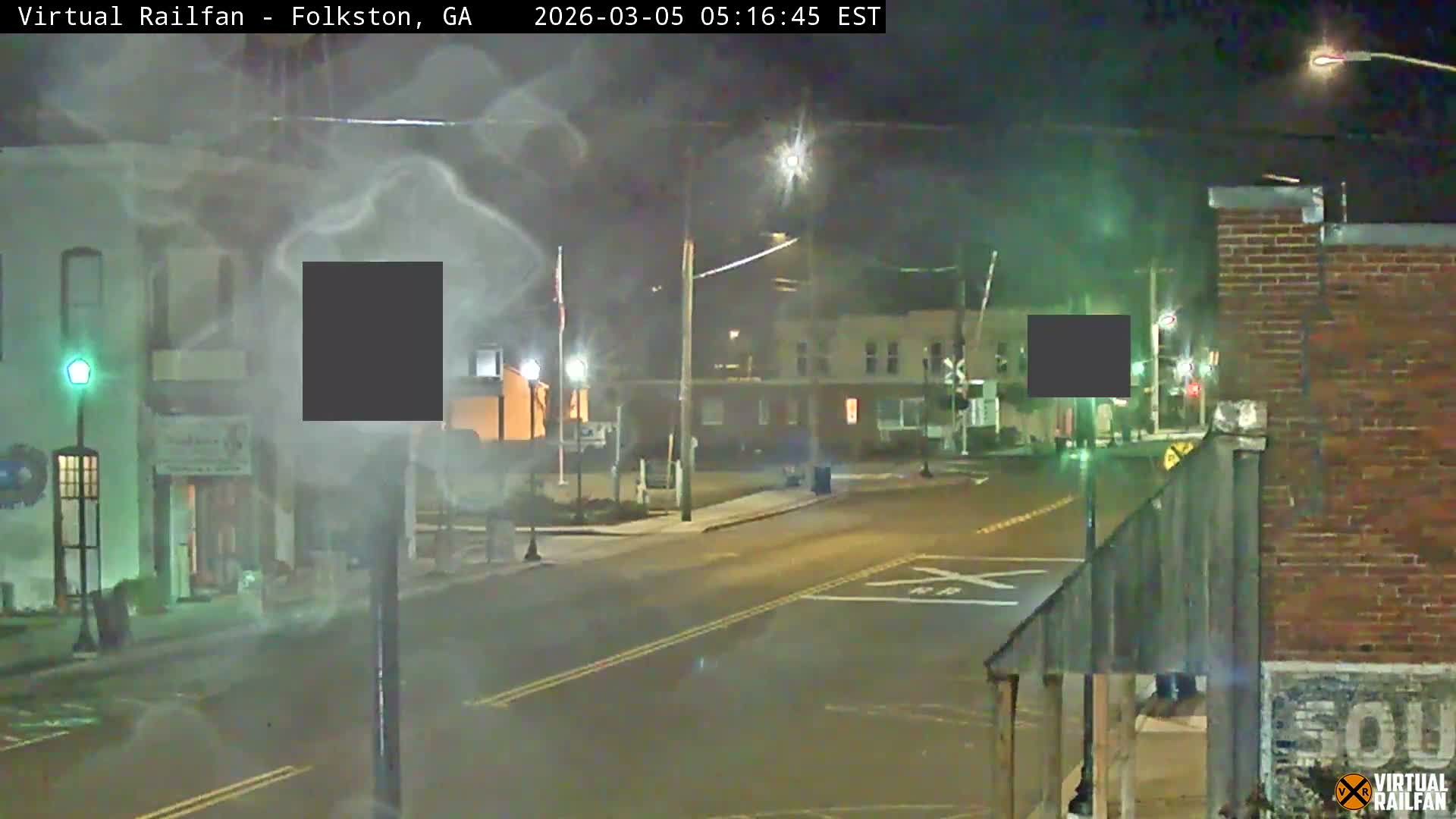 Folkston Railway - W Martin st. Junction Live Cam - Folkston, Charlton, Georgia, USA 