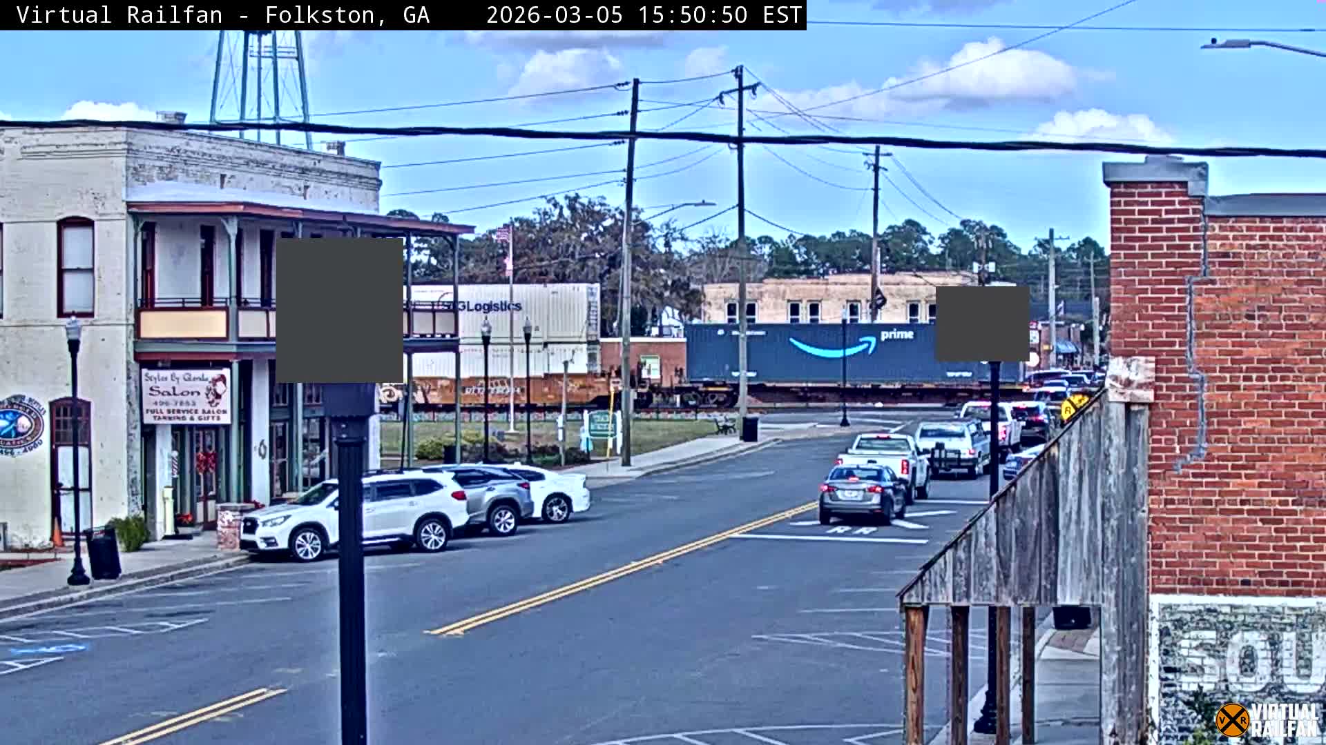 Folkston Railway - W Martin st. Junction Live Cam - Folkston, Charlton, Georgia, USA 