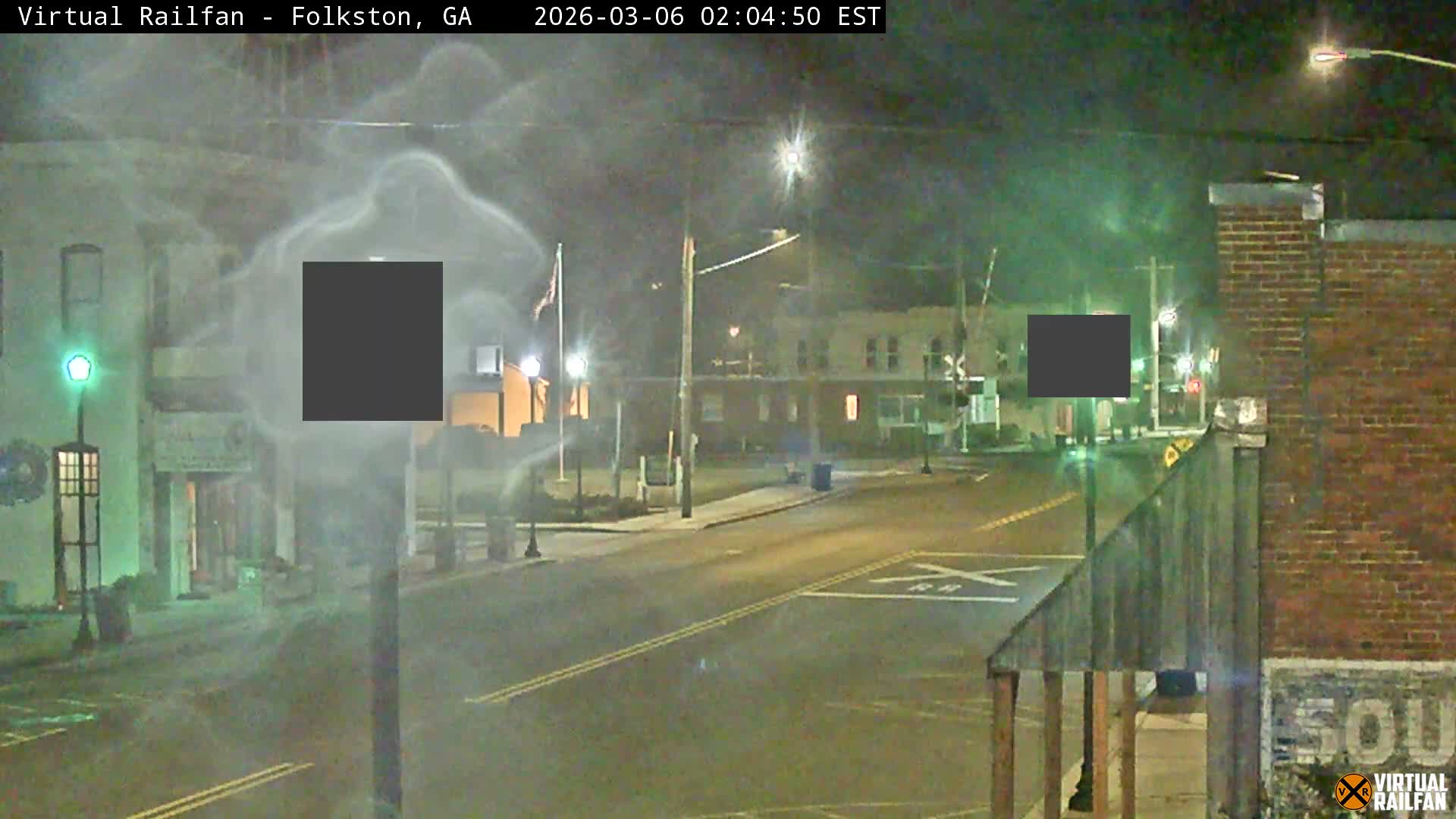 Folkston Railway - W Martin st. Junction Live Cam - Folkston, Charlton, Georgia, USA 