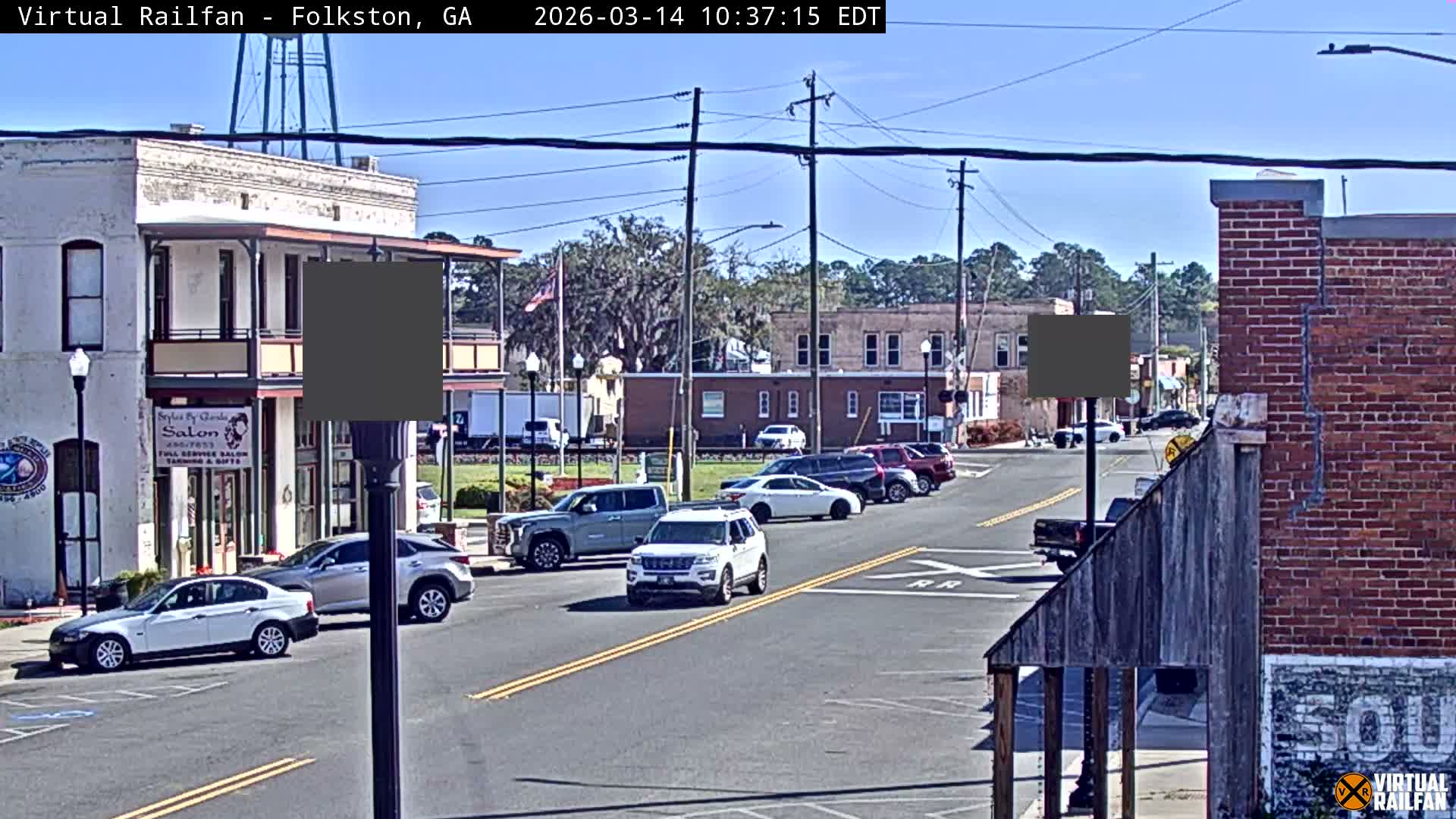 Folkston Railway - W Martin st. Junction Live Cam - Folkston, Charlton, Georgia, USA 