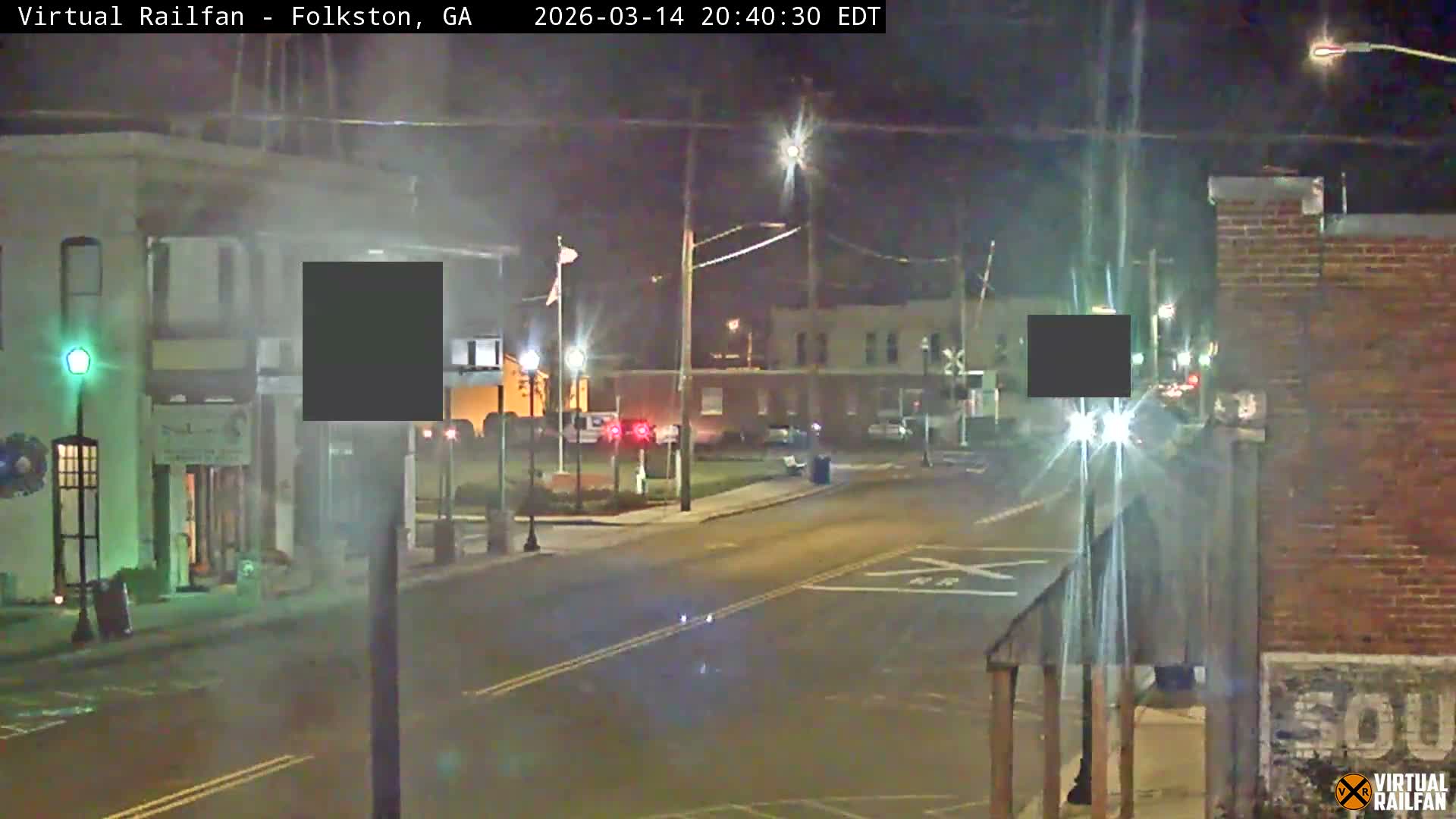 Folkston Railway - W Martin st. Junction Live Cam - Folkston, Charlton, Georgia, USA 