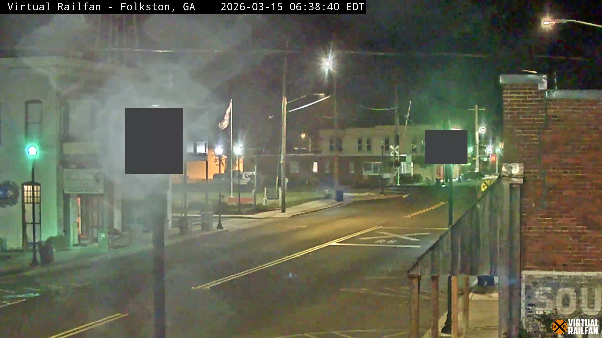 Folkston Railway - W Martin st. Junction Live Cam - Folkston, Charlton, Georgia, USA 