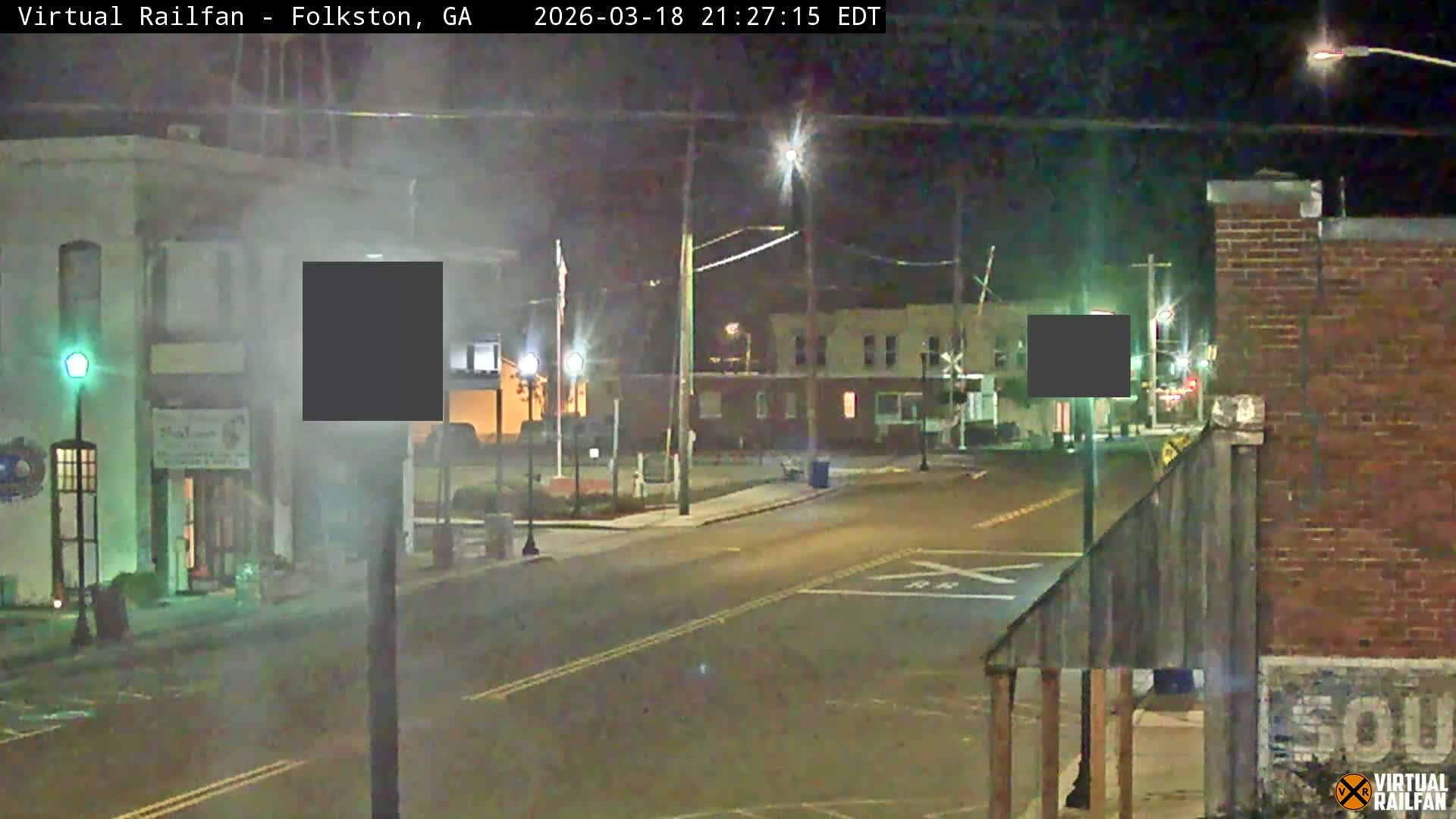 Folkston Railway - W Martin st. Junction Live Cam - Folkston, Charlton, Georgia, USA 
