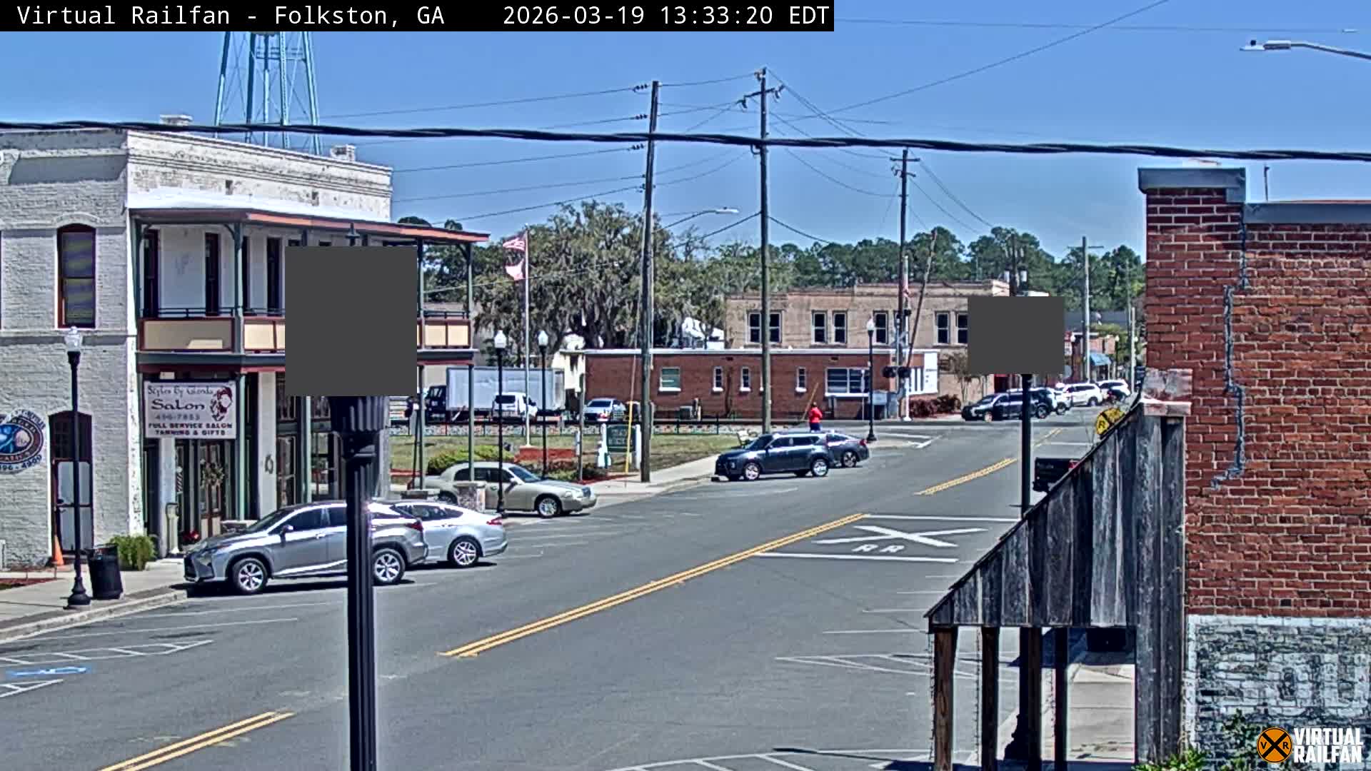 Folkston Railway - W Martin st. Junction Live Cam - Folkston, Charlton, Georgia, USA 