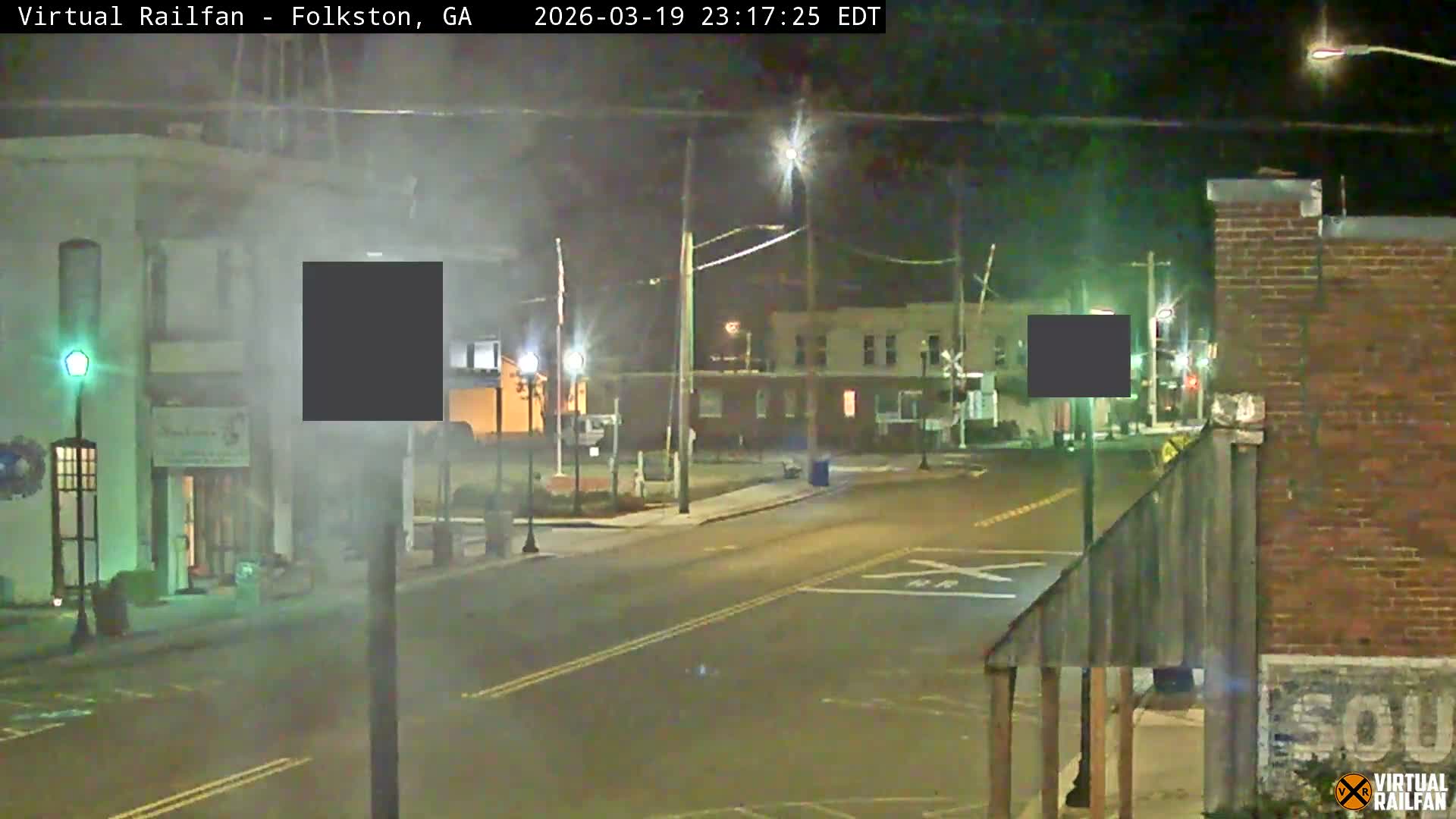 Folkston Railway - W Martin st. Junction Live Cam - Folkston, Charlton, Georgia, USA 