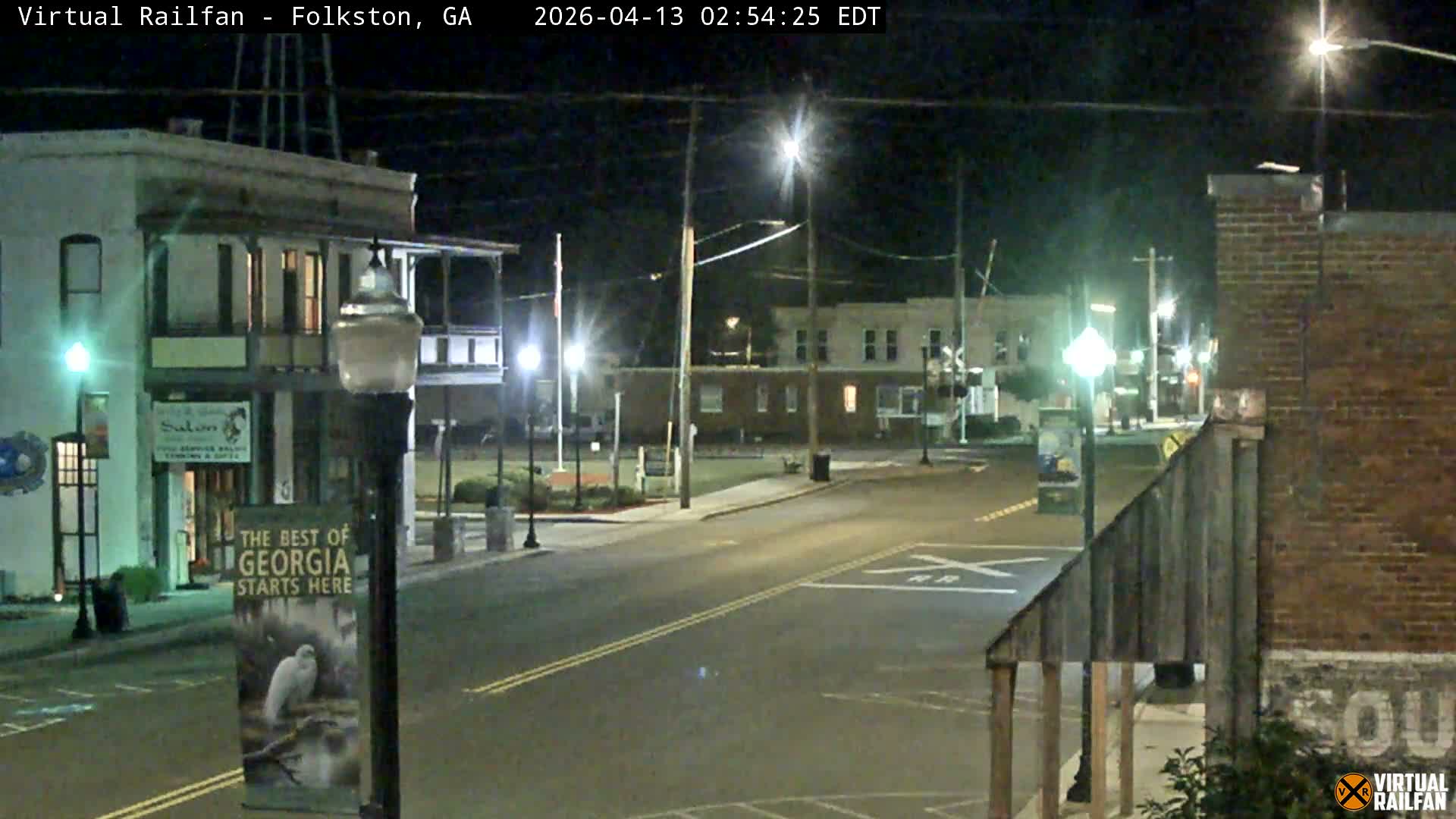Folkston Railway - W Martin st. Junction Live Cam - Folkston, Charlton, Georgia, USA 