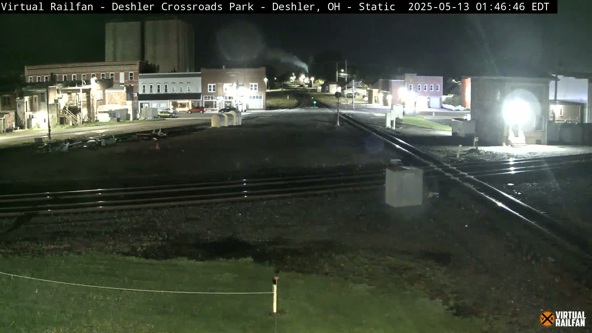 Deshler Crossroad Park Railway Junction Live Cam - Deshler, Henry, Ohio, USA