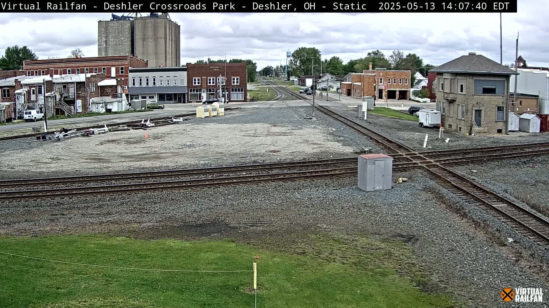 Deshler Crossroad Park Railway Junction Live Cam - Deshler, Henry, Ohio, USA