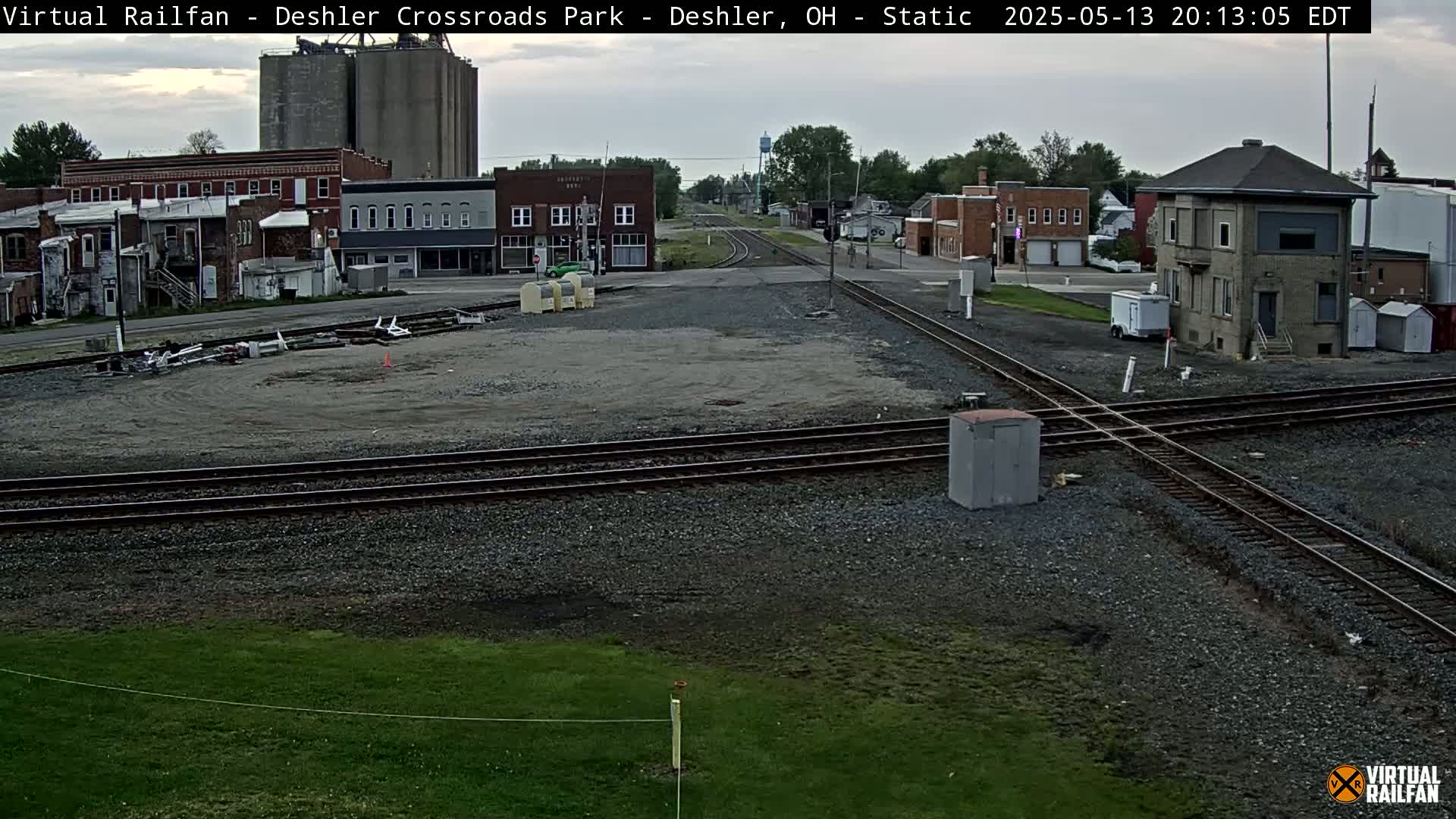 Deshler Crossroad Park Railway Junction Live Cam - Deshler, Henry, Ohio, USA