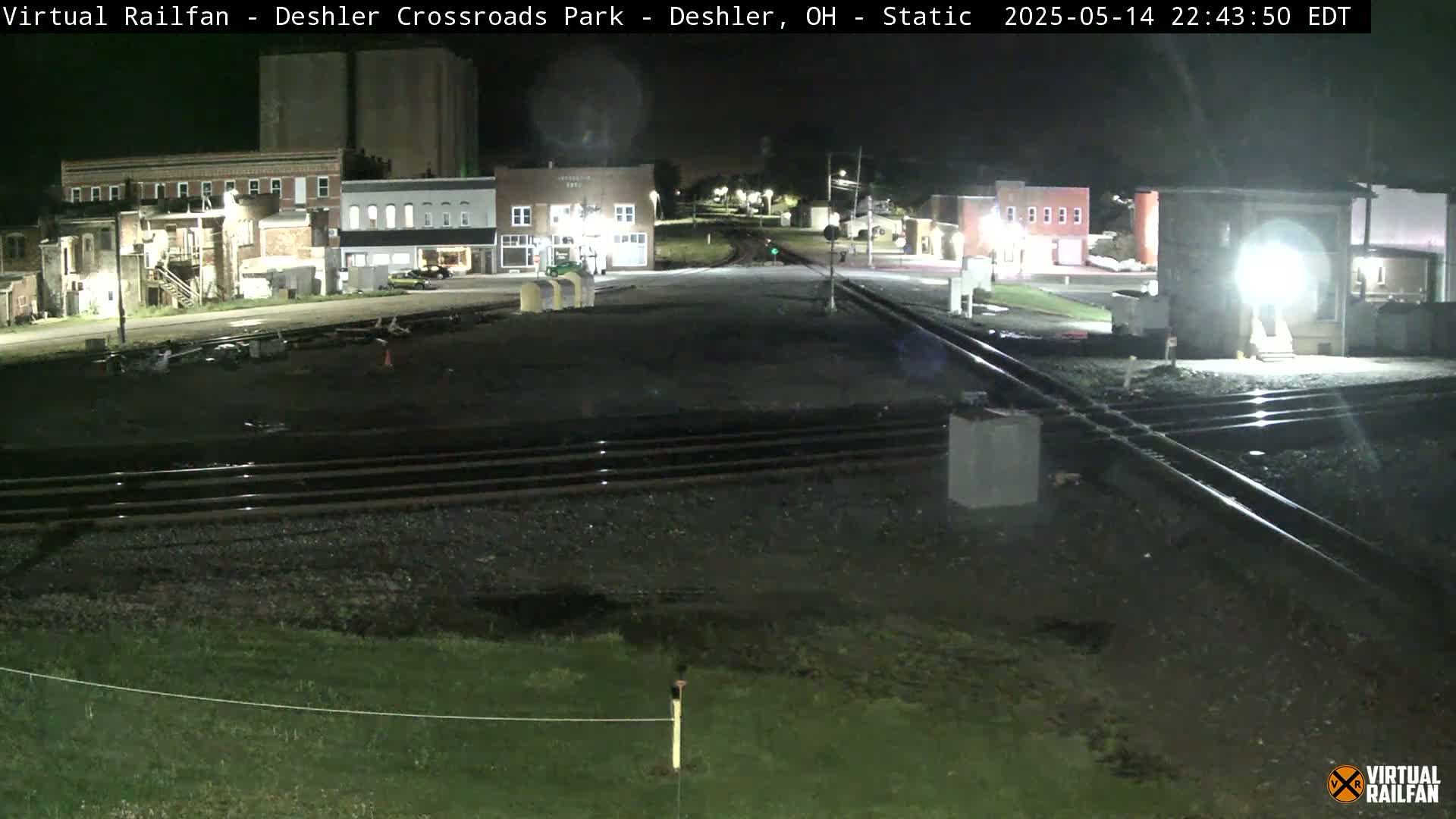 Deshler Crossroad Park Railway Junction Live Cam - Deshler, Henry, Ohio, USA
