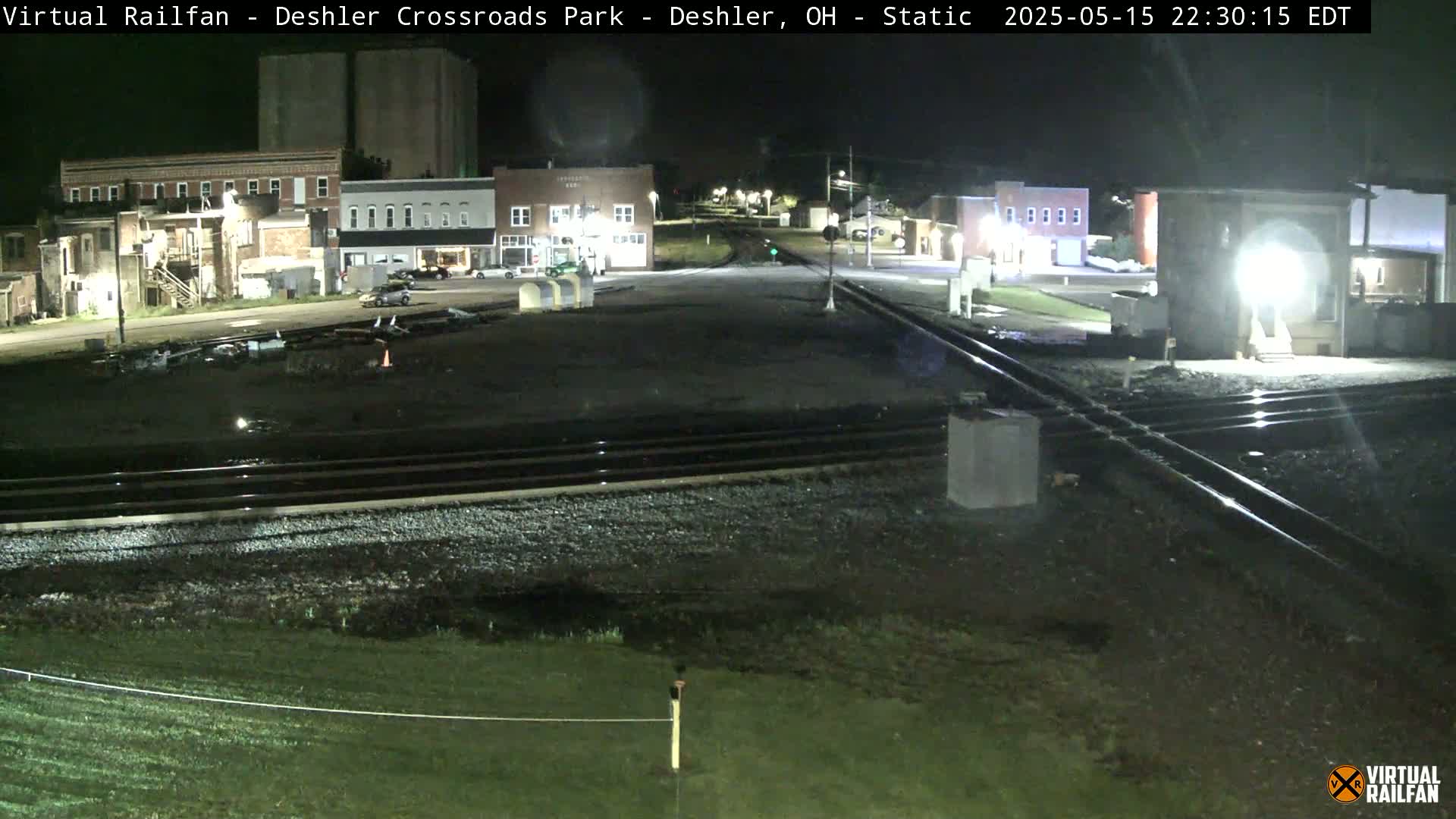 Deshler Crossroad Park Railway Junction Live Cam - Deshler, Henry, Ohio, USA