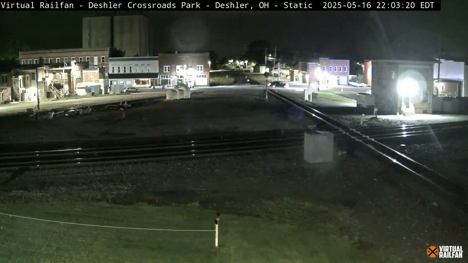 Deshler Crossroad Park Railway Junction Live Cam - Deshler, Henry, Ohio, USA