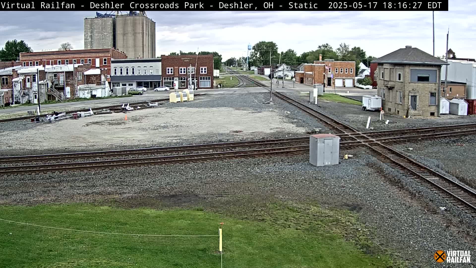 Deshler Crossroad Park Railway Junction Live Cam - Deshler, Henry, Ohio, USA