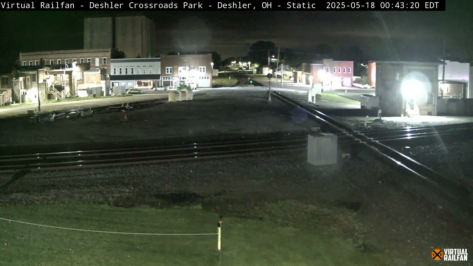 Deshler Crossroad Park Railway Junction Live Cam - Deshler, Henry, Ohio, USA