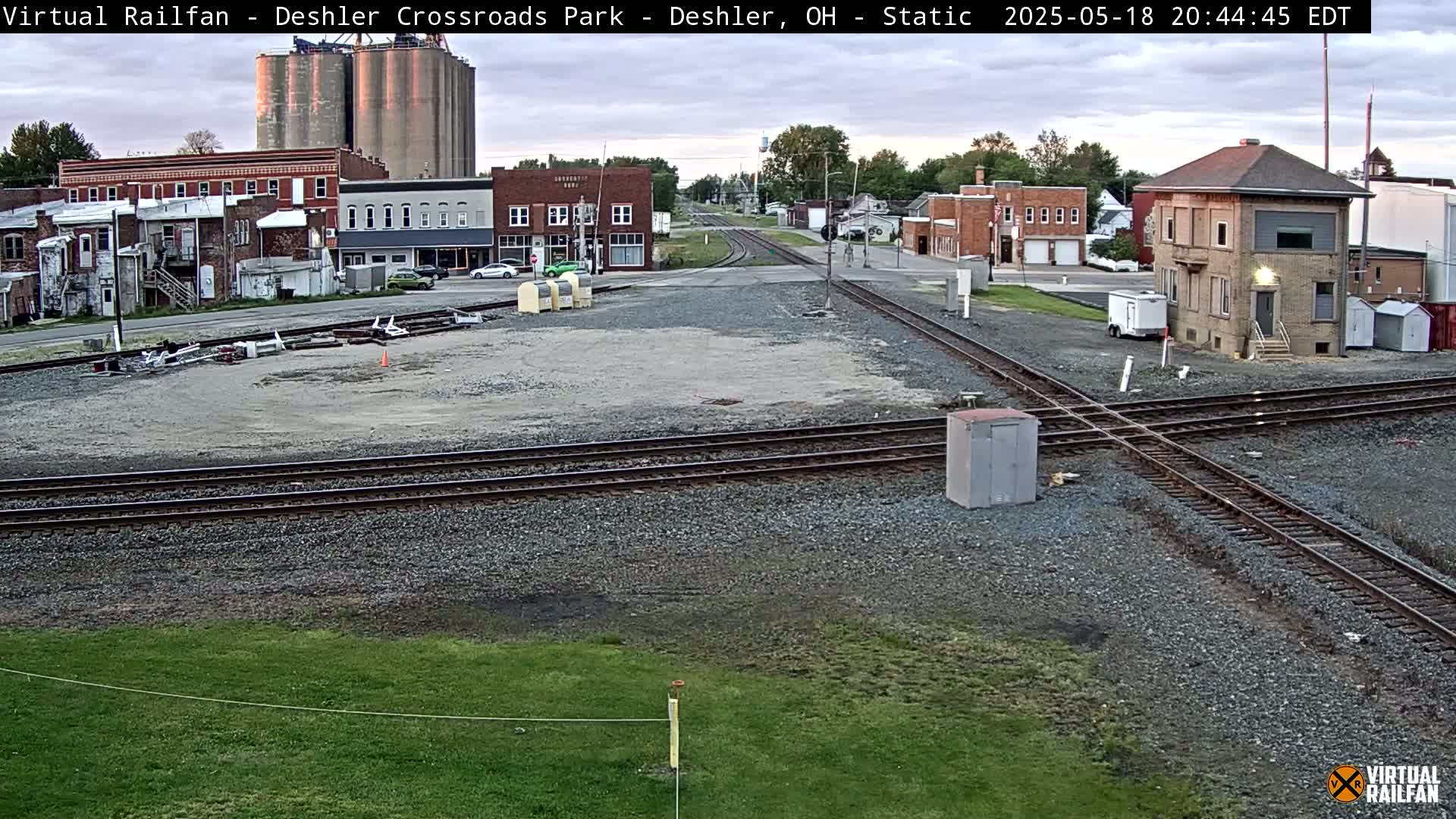 Deshler Crossroad Park Railway Junction Live Cam - Deshler, Henry, Ohio, USA