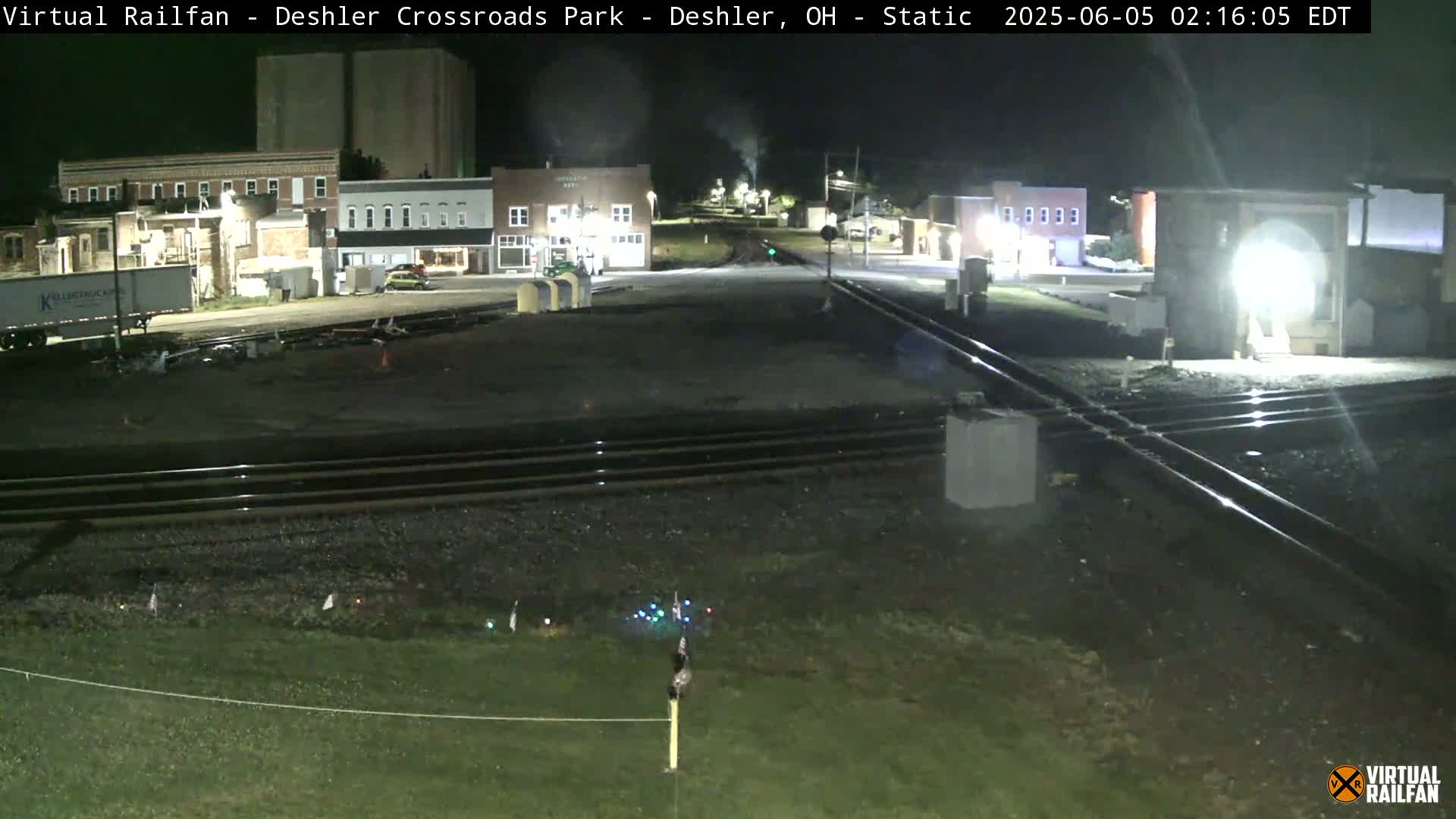 Deshler Crossroad Park Railway Junction Live Cam - Deshler, Henry, Ohio, USA