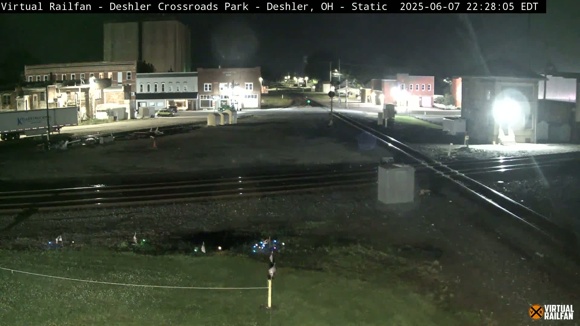 Deshler Crossroad Park Railway Junction Live Cam - Deshler, Henry, Ohio, USA