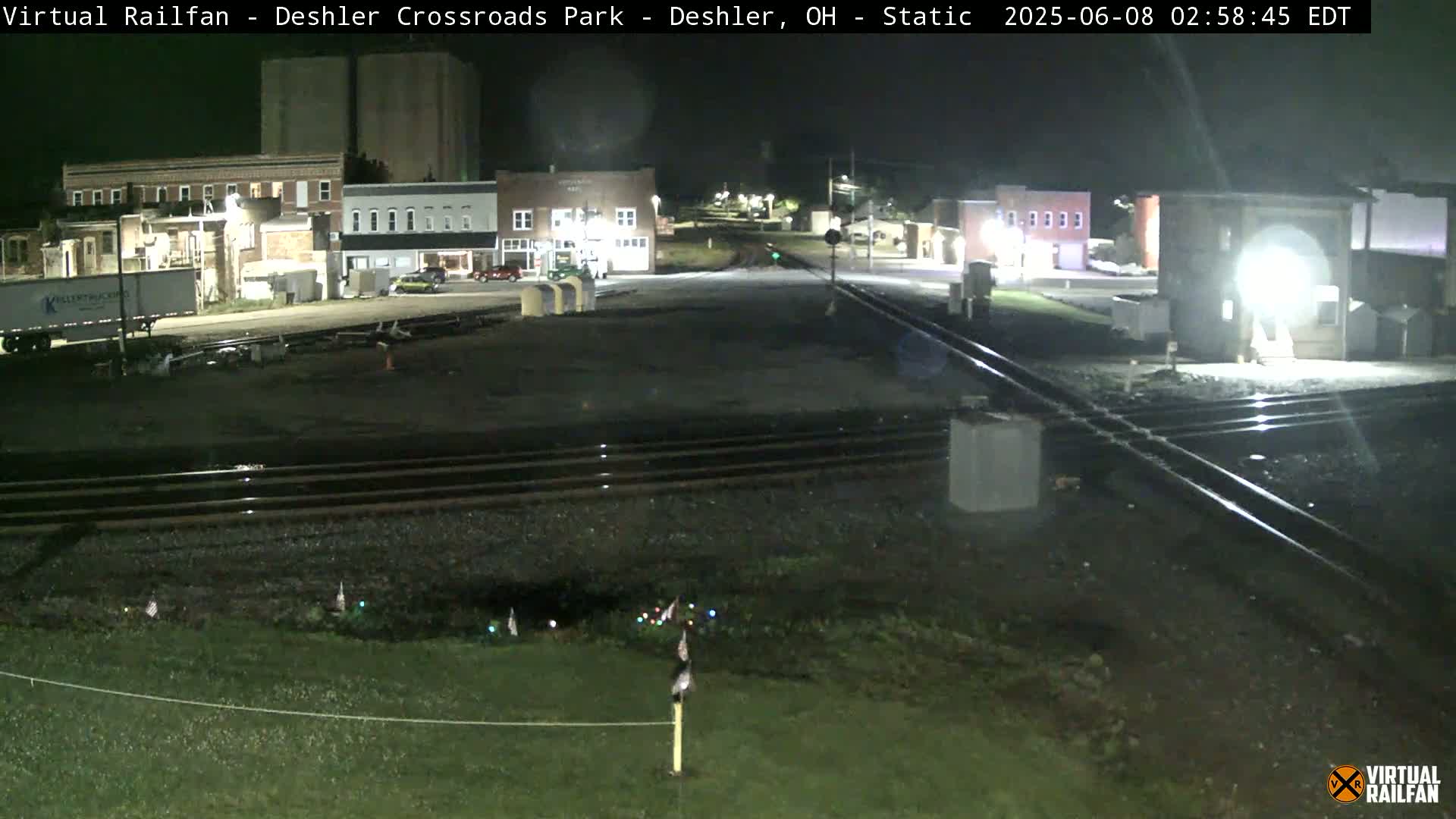 Deshler Crossroad Park Railway Junction Live Cam - Deshler, Henry, Ohio, USA