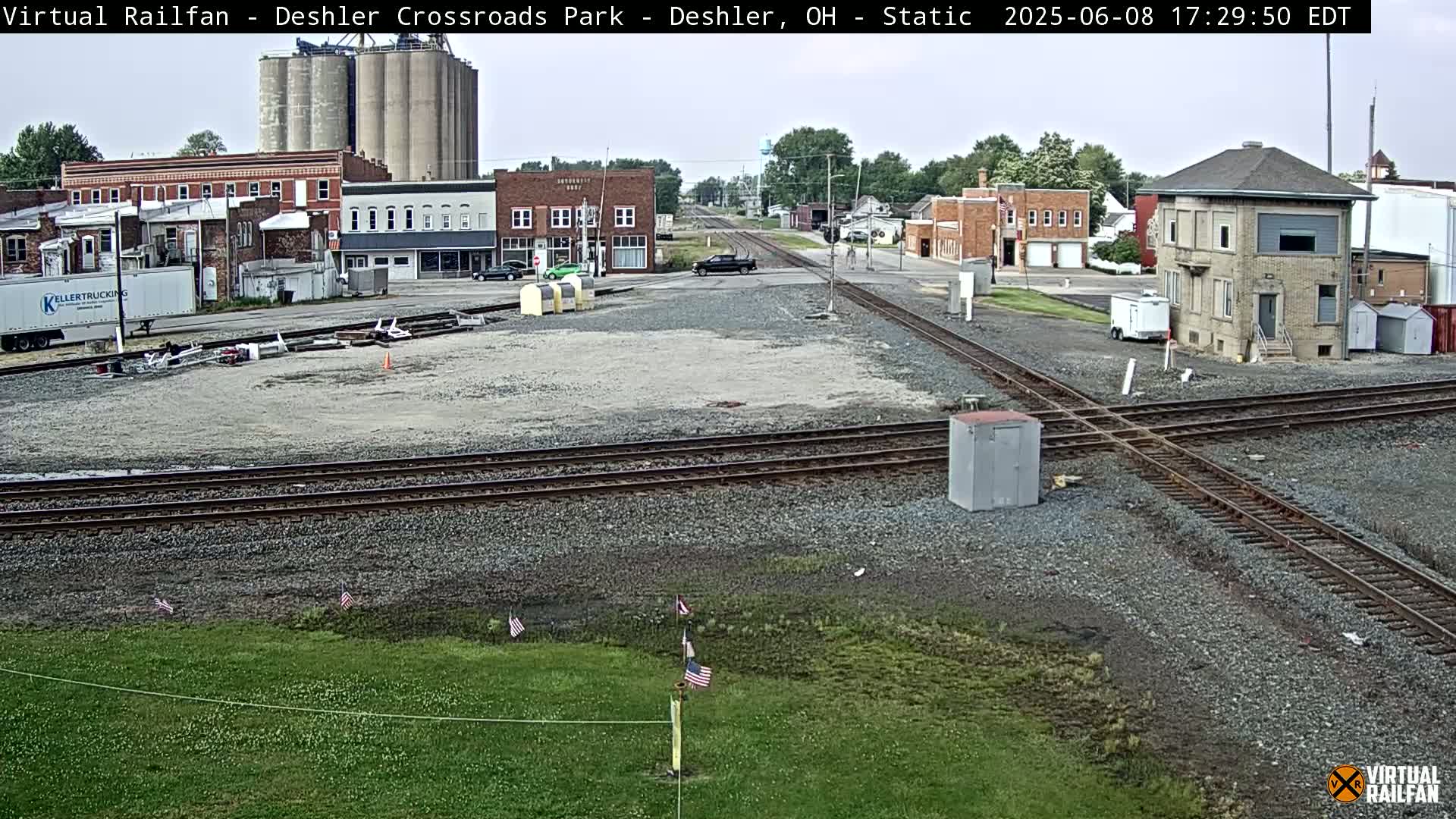 Deshler Crossroad Park Railway Junction Live Cam - Deshler, Henry, Ohio, USA