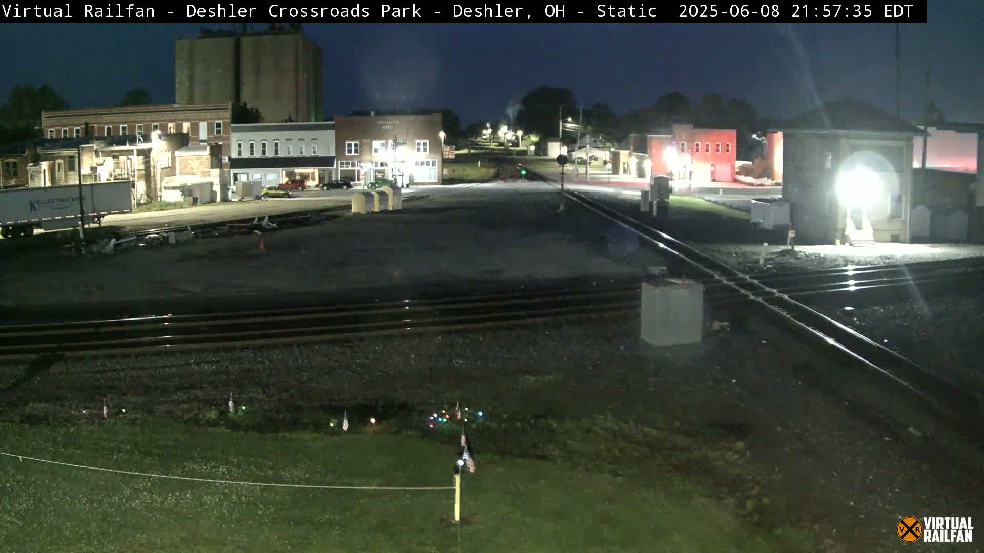 Deshler Crossroad Park Railway Junction Live Cam - Deshler, Henry, Ohio, USA