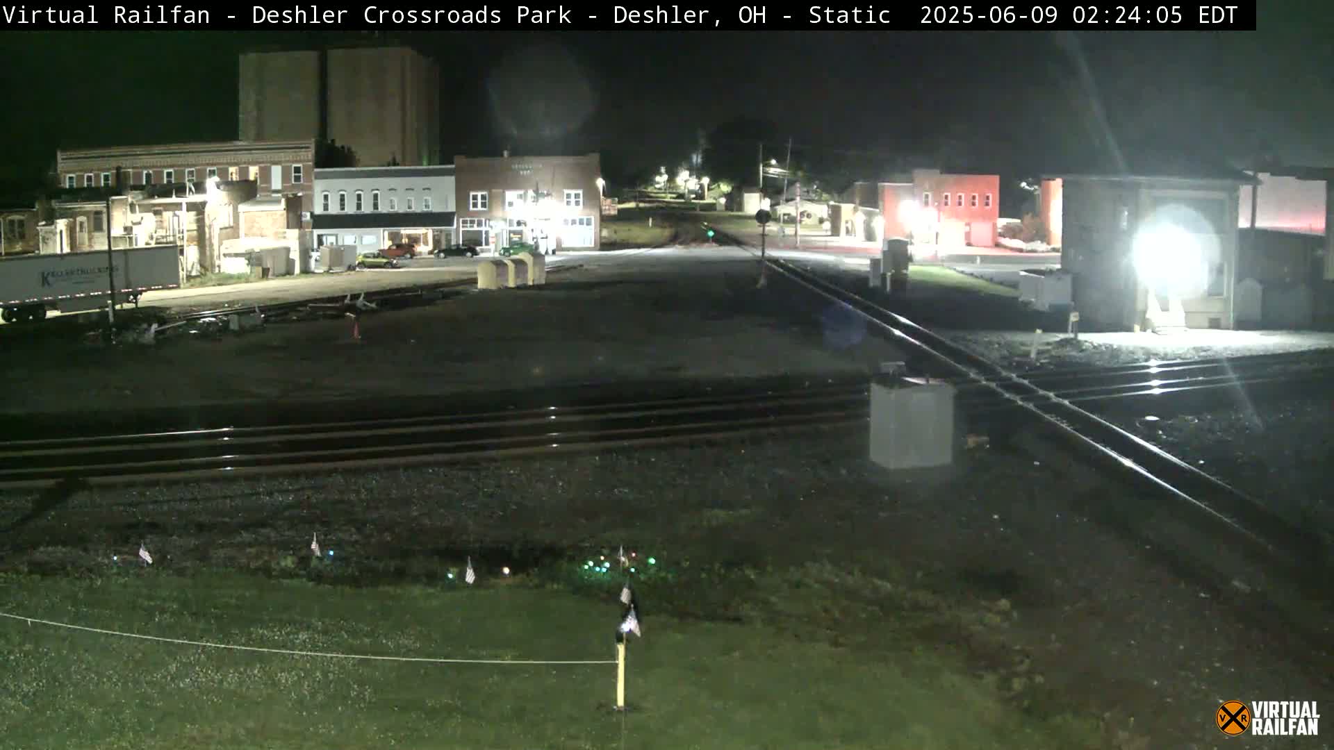 Deshler Crossroad Park Railway Junction Live Cam - Deshler, Henry, Ohio, USA