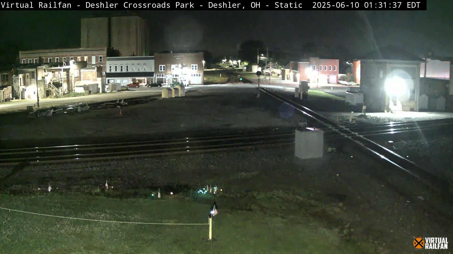 Deshler Crossroad Park Railway Junction Live Cam - Deshler, Henry, Ohio, USA