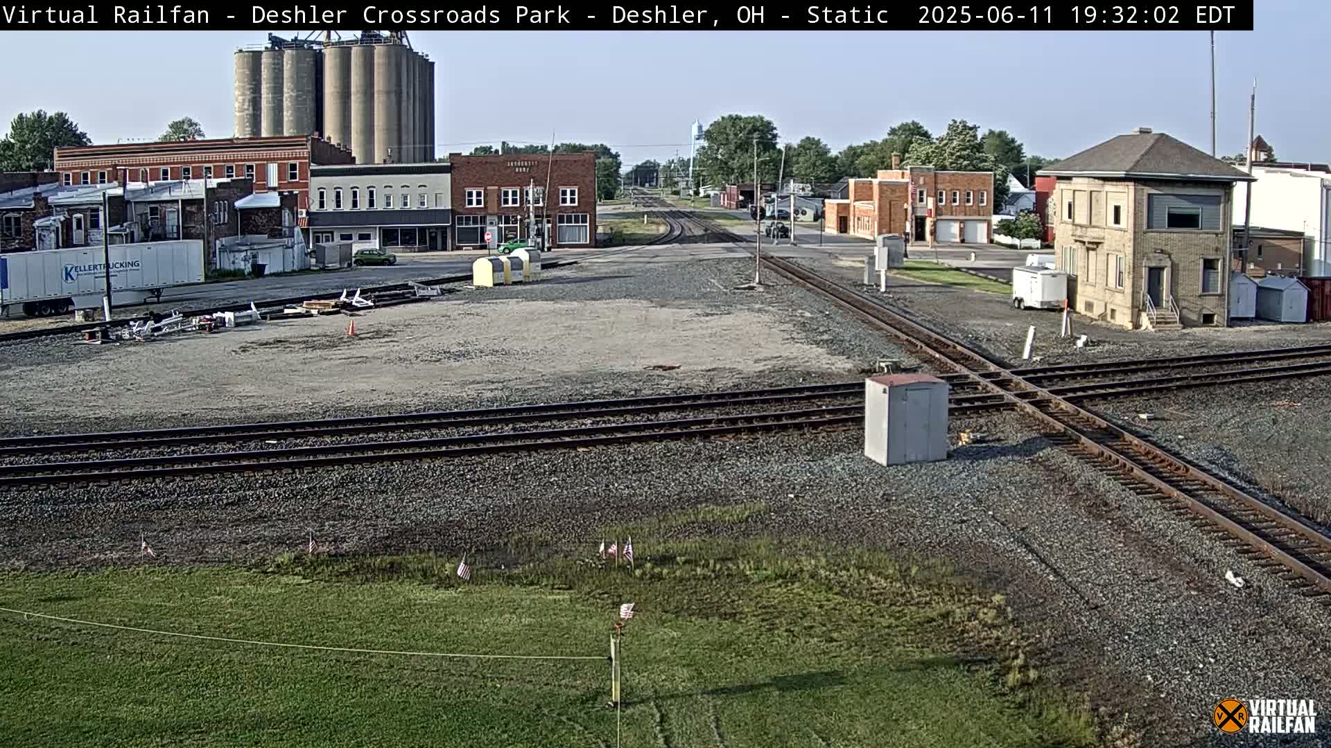 Deshler Crossroad Park Railway Junction Live Cam - Deshler, Henry, Ohio, USA