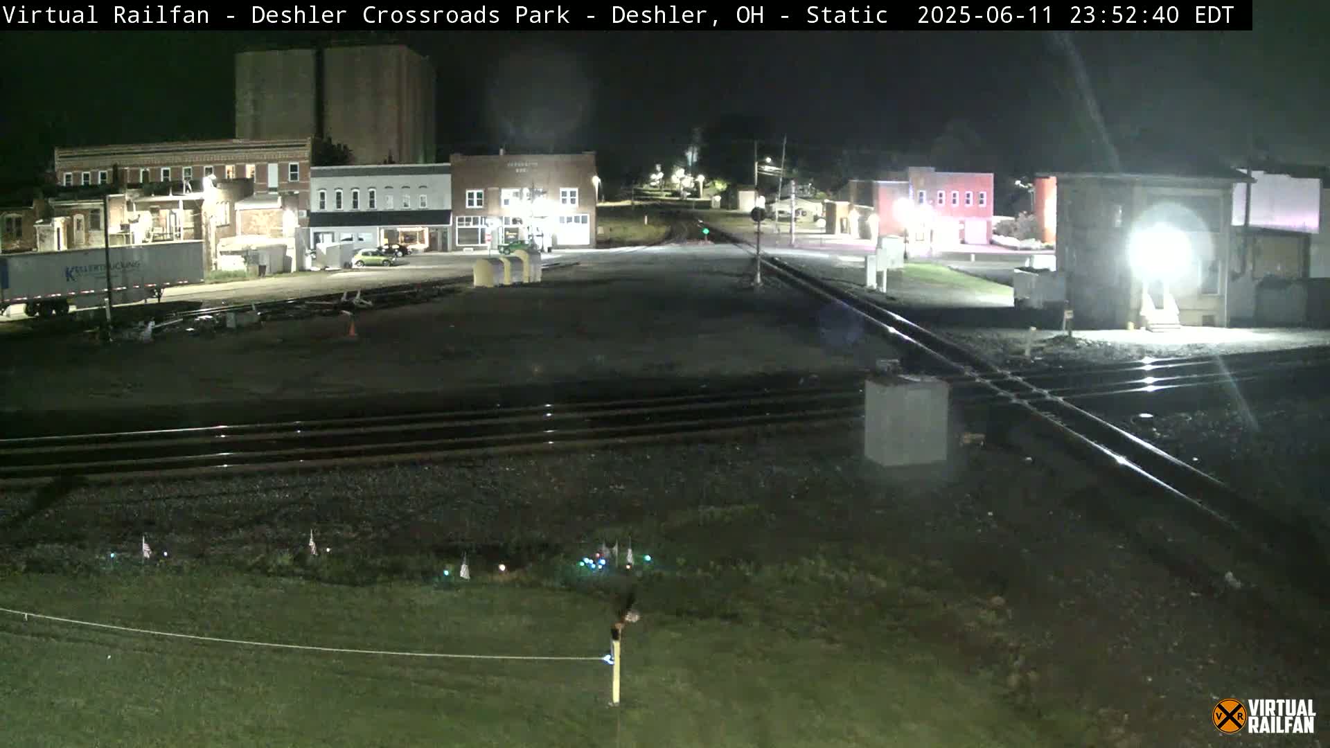 Deshler Crossroad Park Railway Junction Live Cam - Deshler, Henry, Ohio, USA