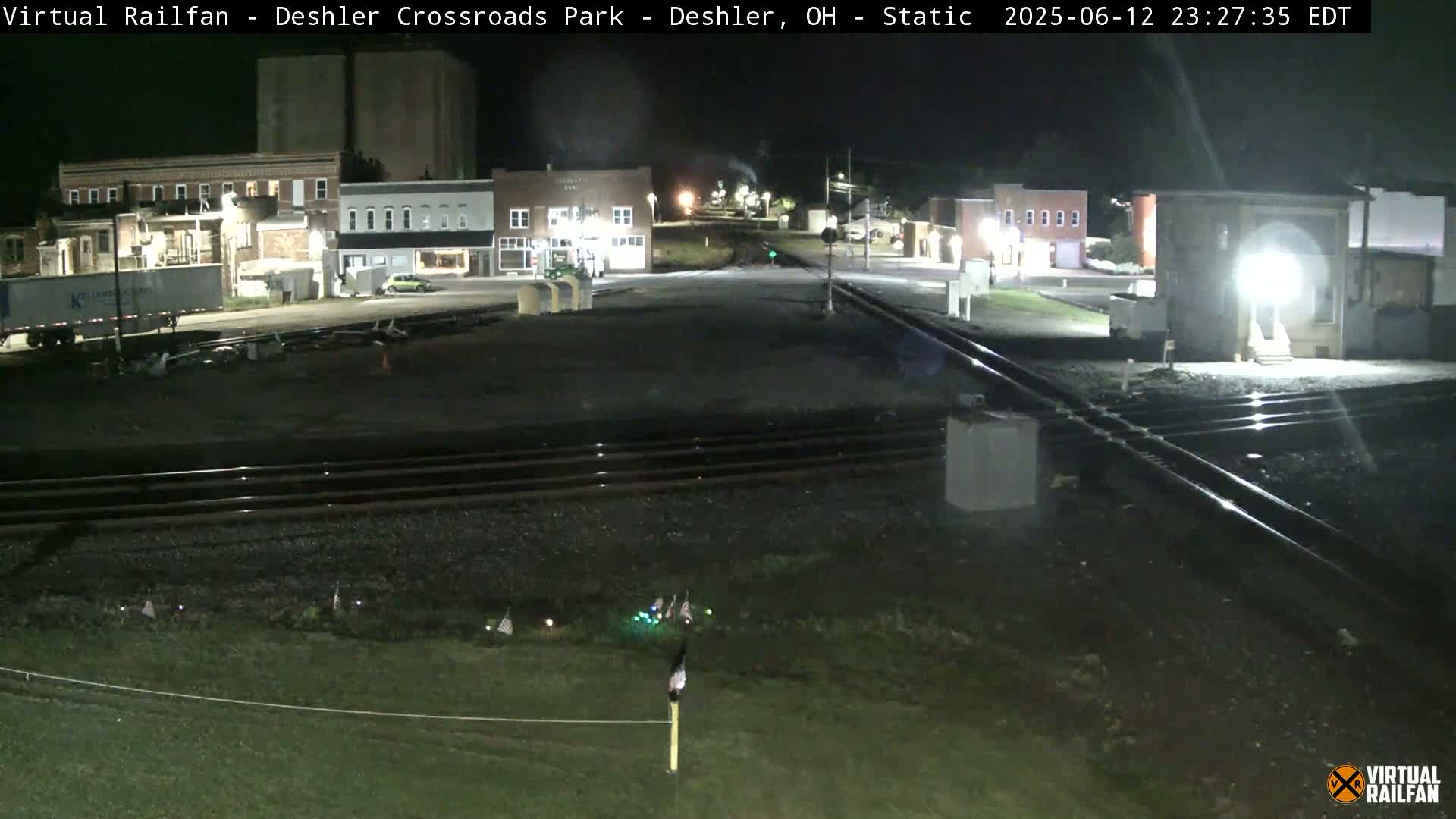 Deshler Crossroad Park Railway Junction Live Cam - Deshler, Henry, Ohio, USA
