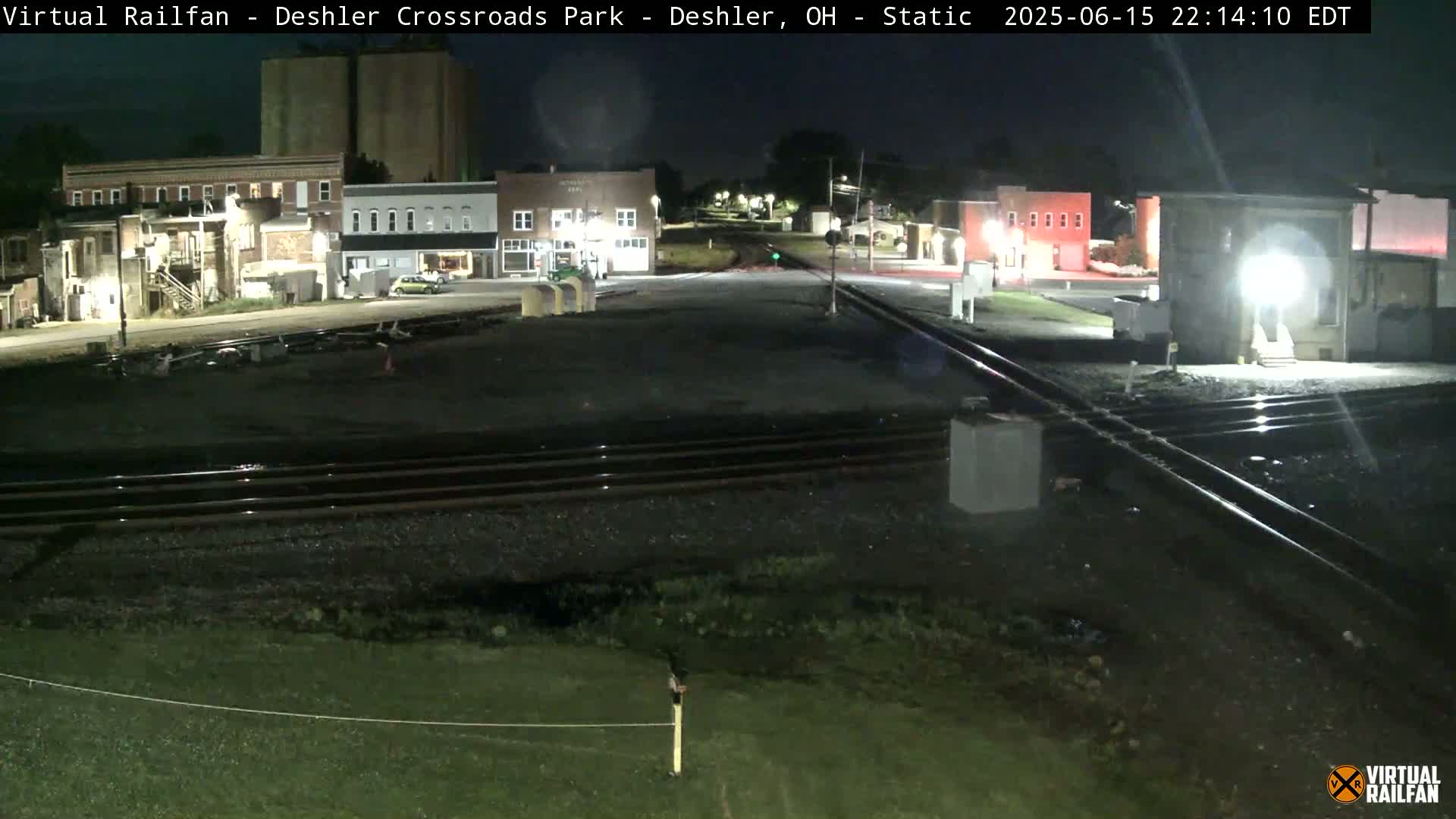 Deshler Crossroad Park Railway Junction Live Cam - Deshler, Henry, Ohio, USA
